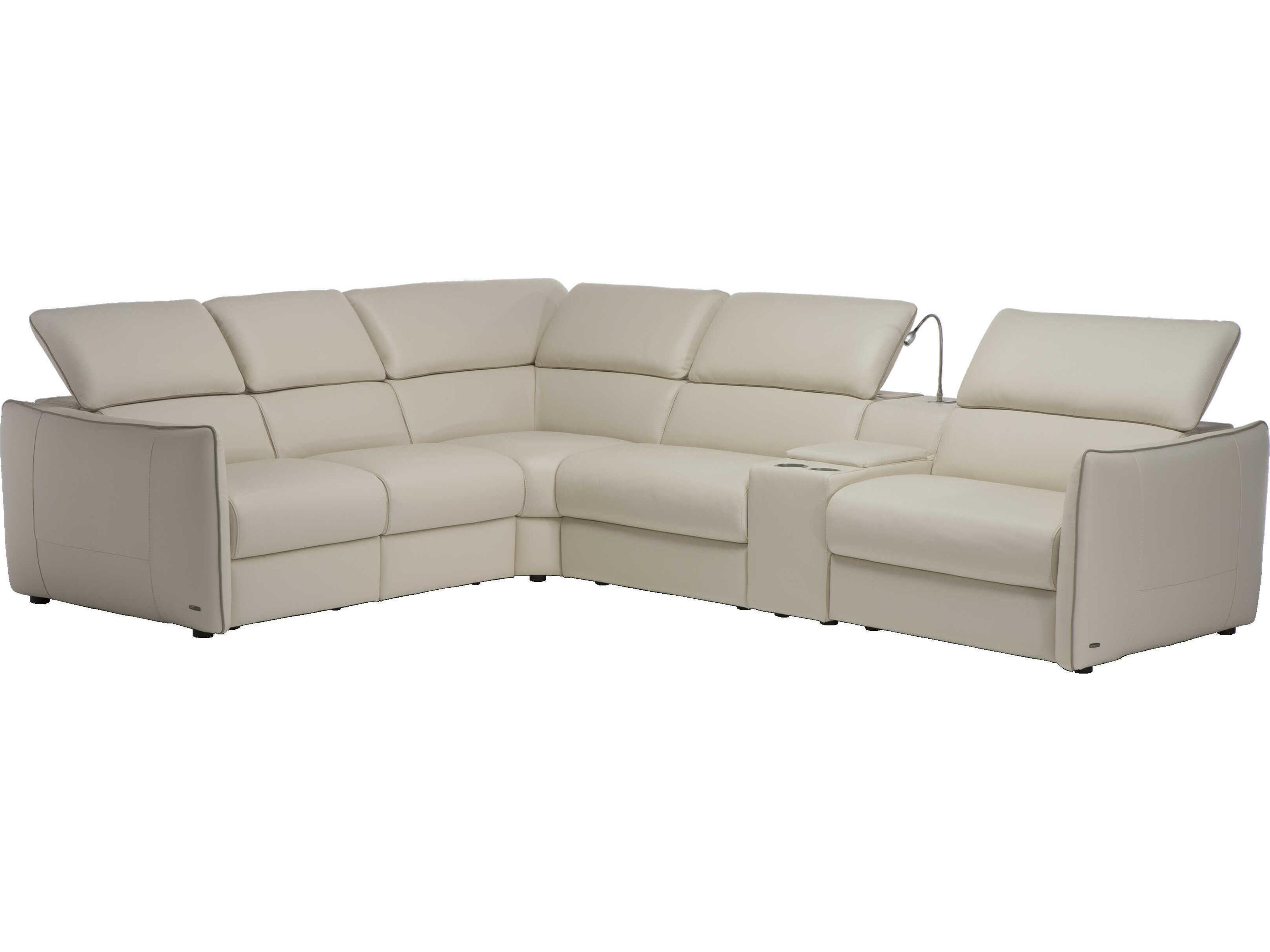 Natuzzi Editions Meraviglia Leather Sectional Sofa