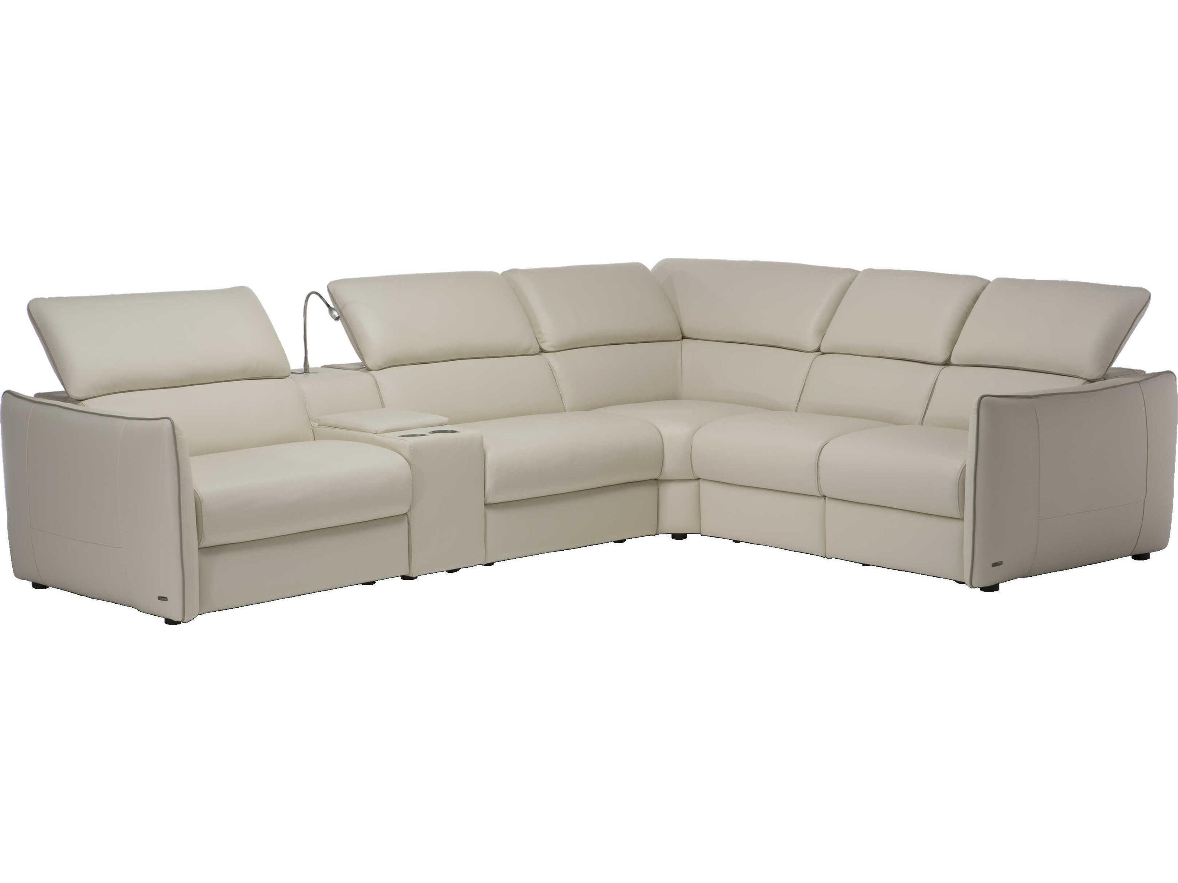 Natuzzi Editions Meraviglia Leather Sectional Sofa