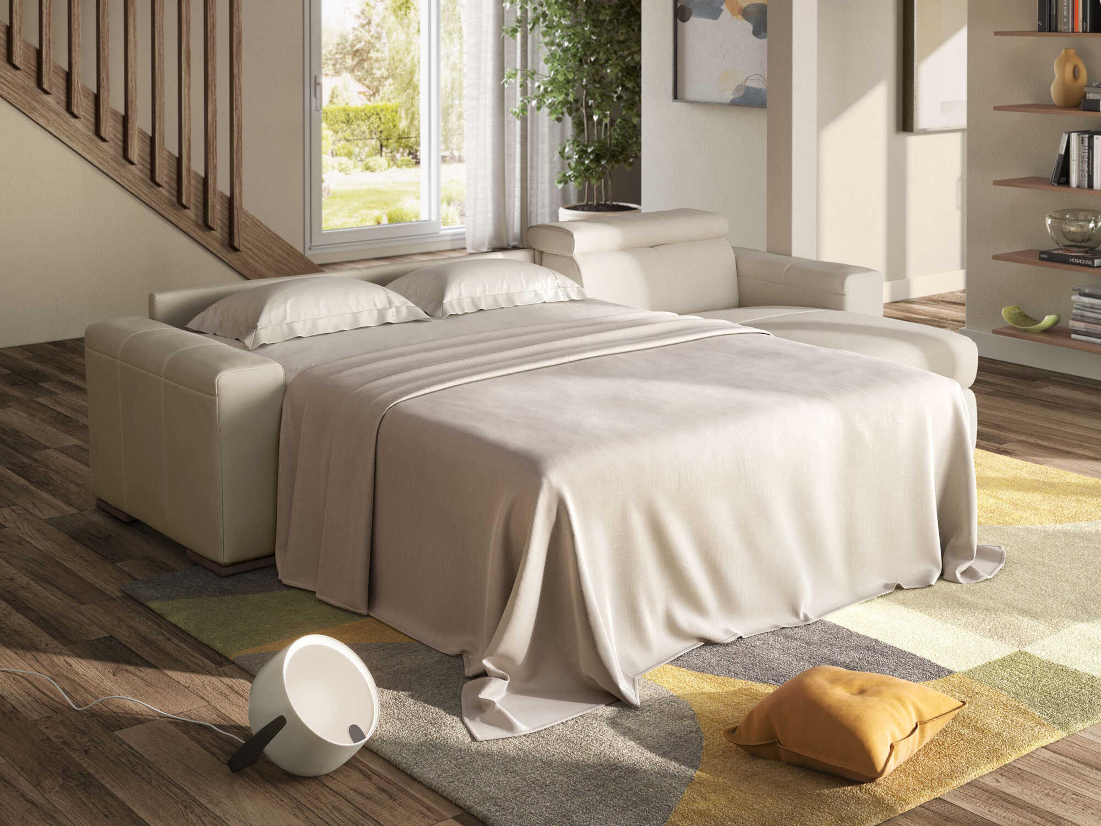 Natuzzi Editions Piacevole Upholstered Sectional Sofa