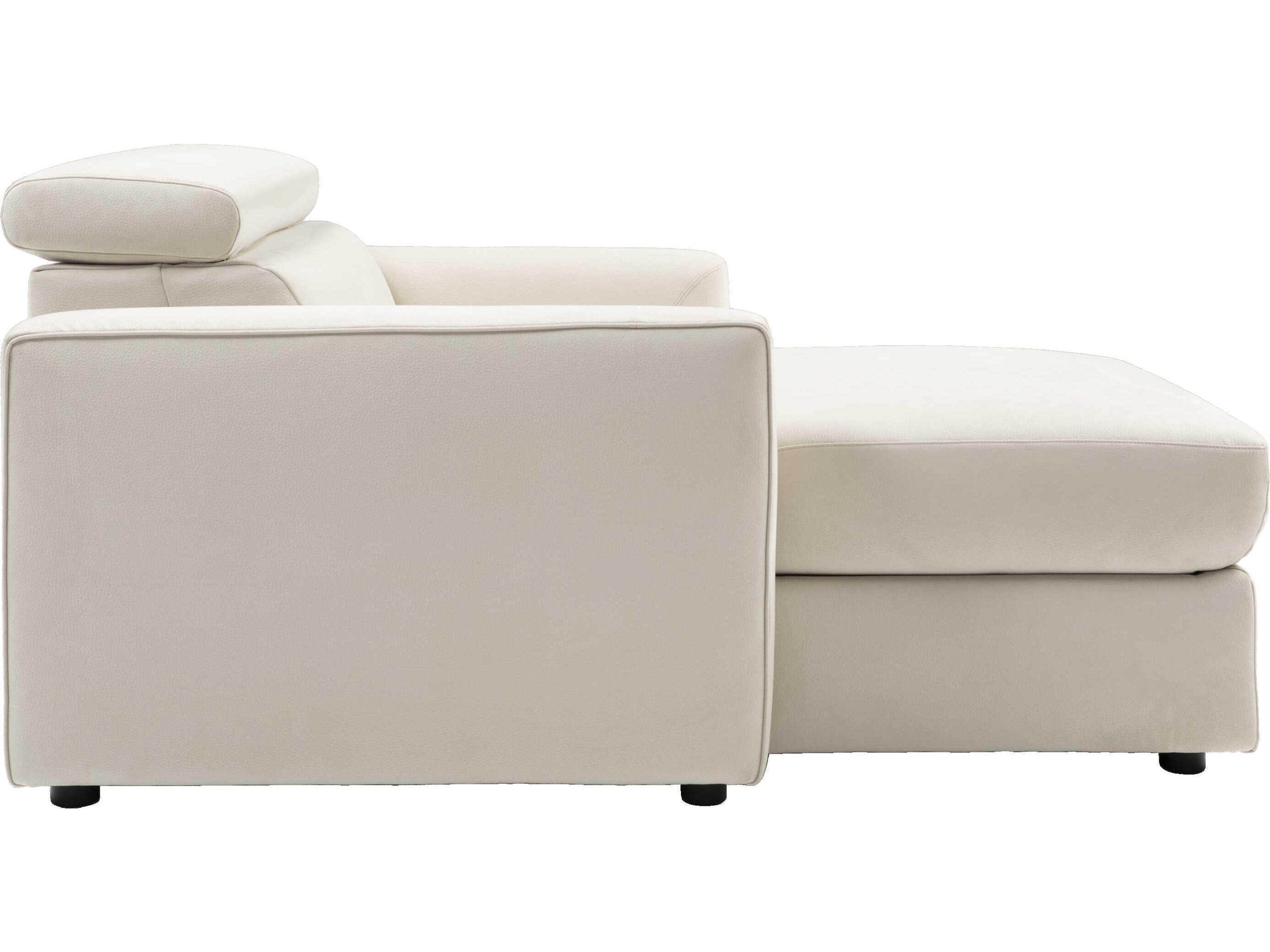 Natuzzi Editions Piacevole Leather Chaise