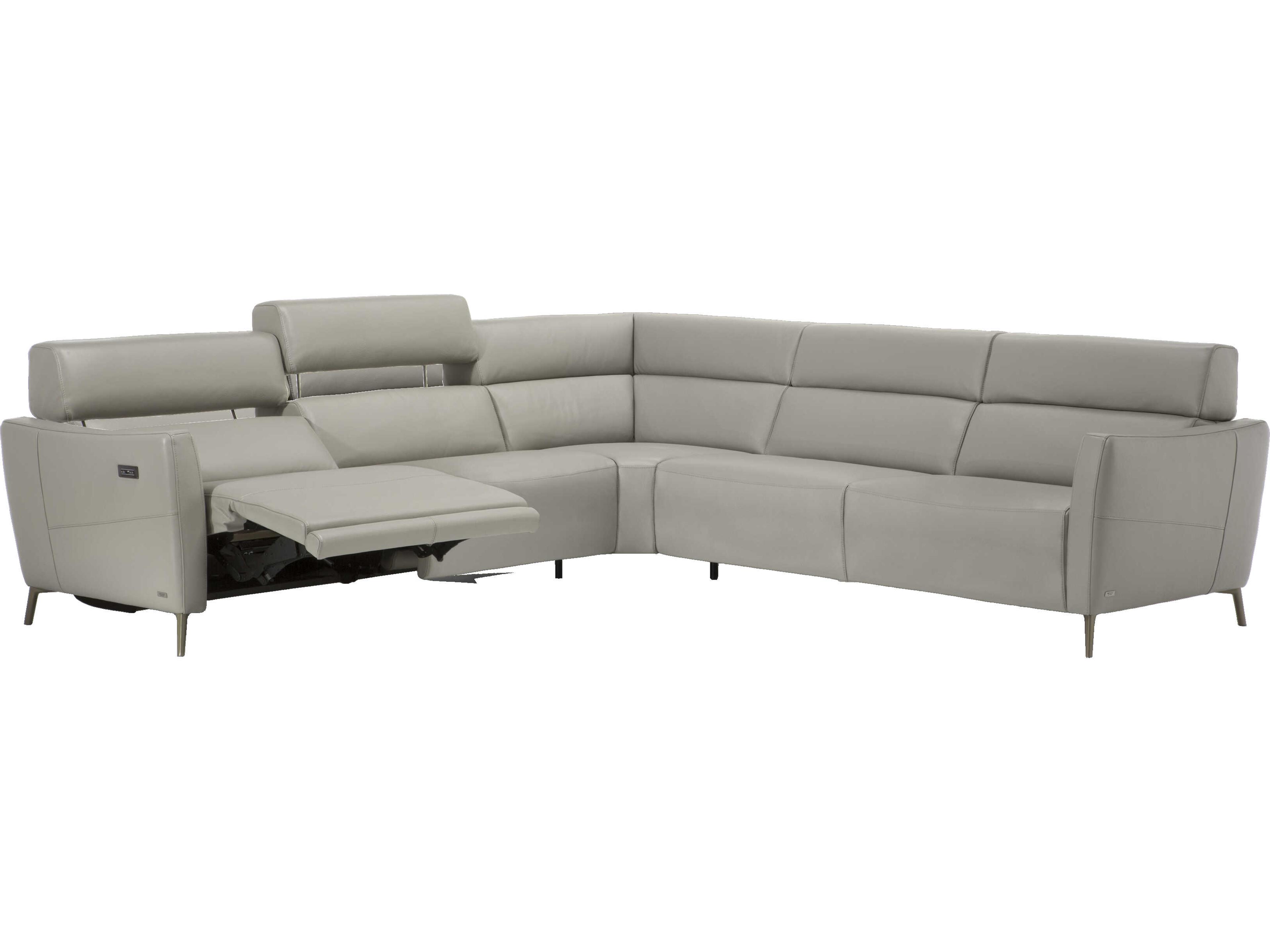 Natuzzi Editions Seattle Leather Sectional Sofa