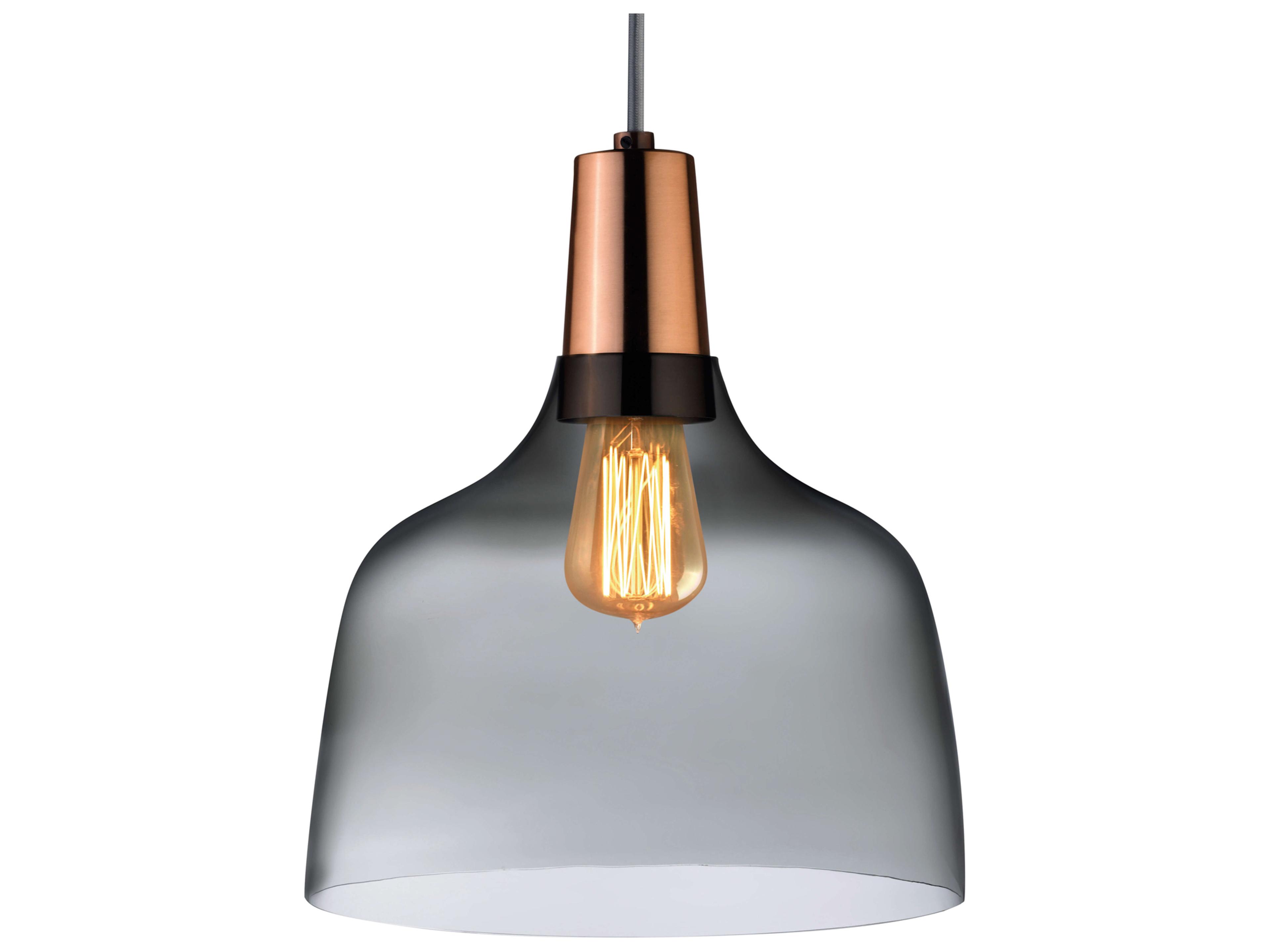 Mira Smoke Copper Dome Pendant