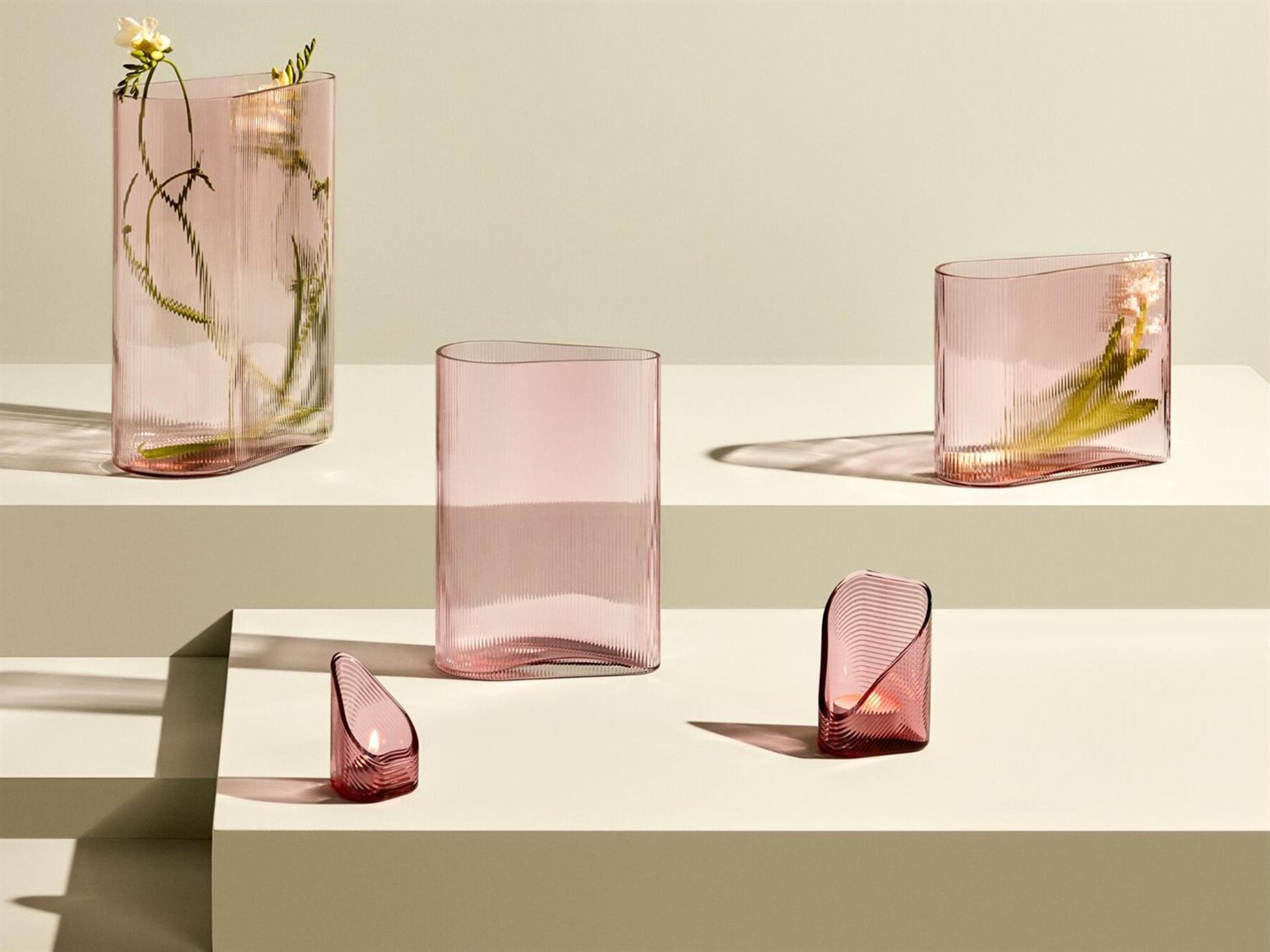 NUDE Mist Dusty Rose Short Vase