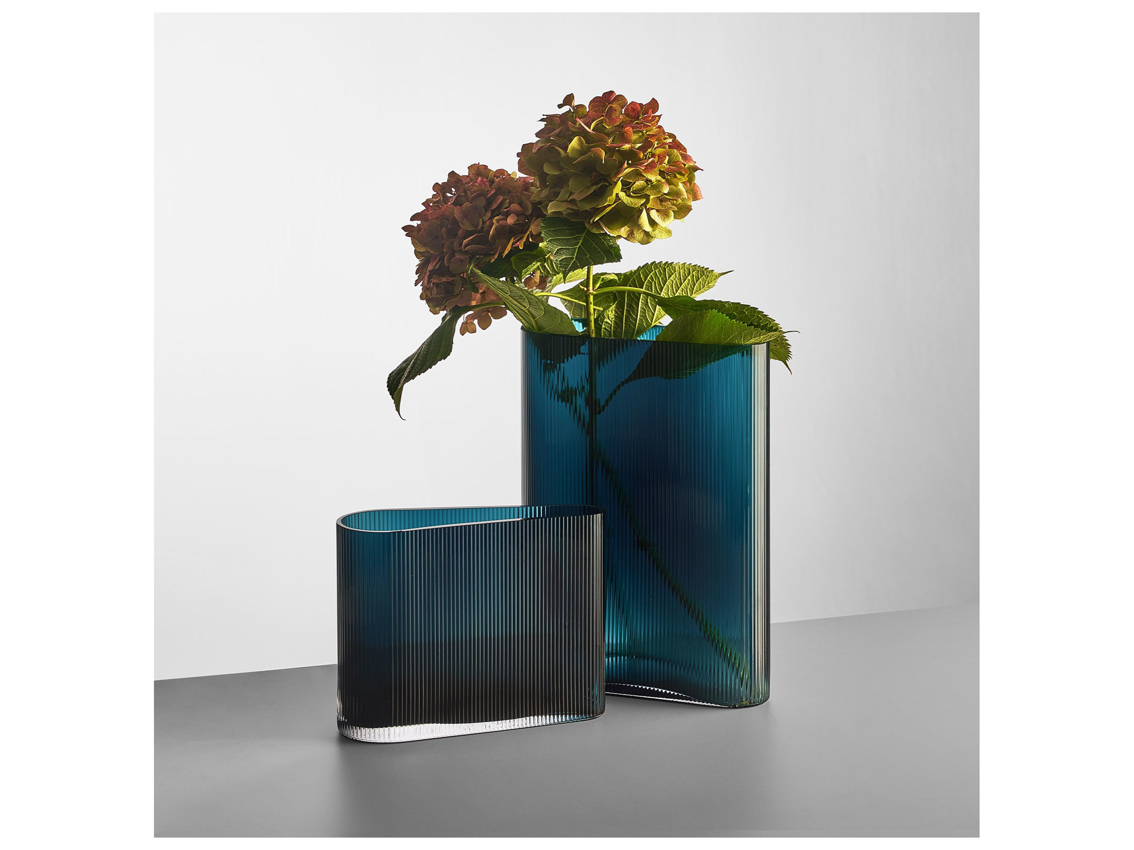 NUDE Mist Petroleum Green Tall Vase