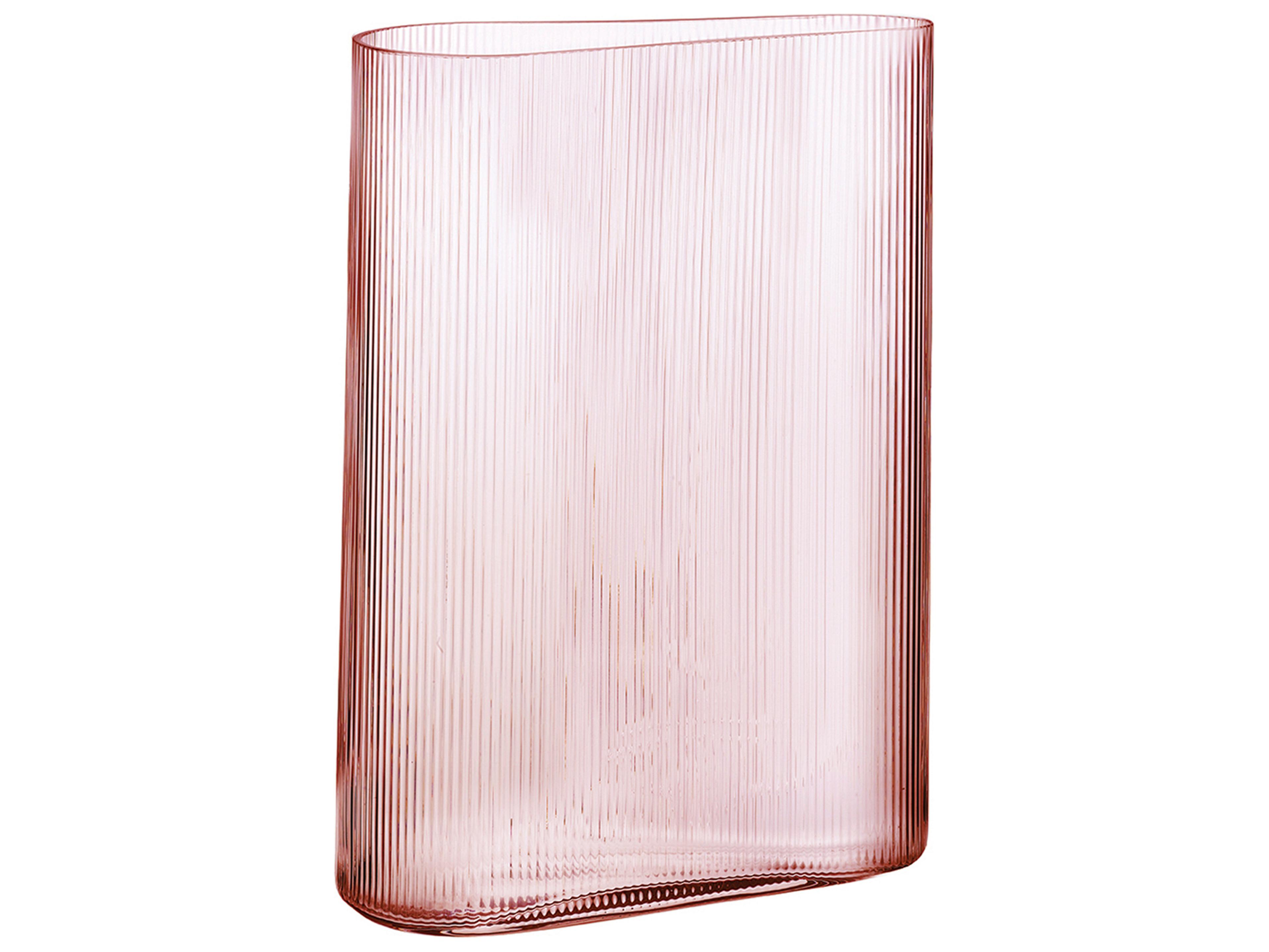 Mist Vase Tall Dusty Rose Lead-Free Crystal
