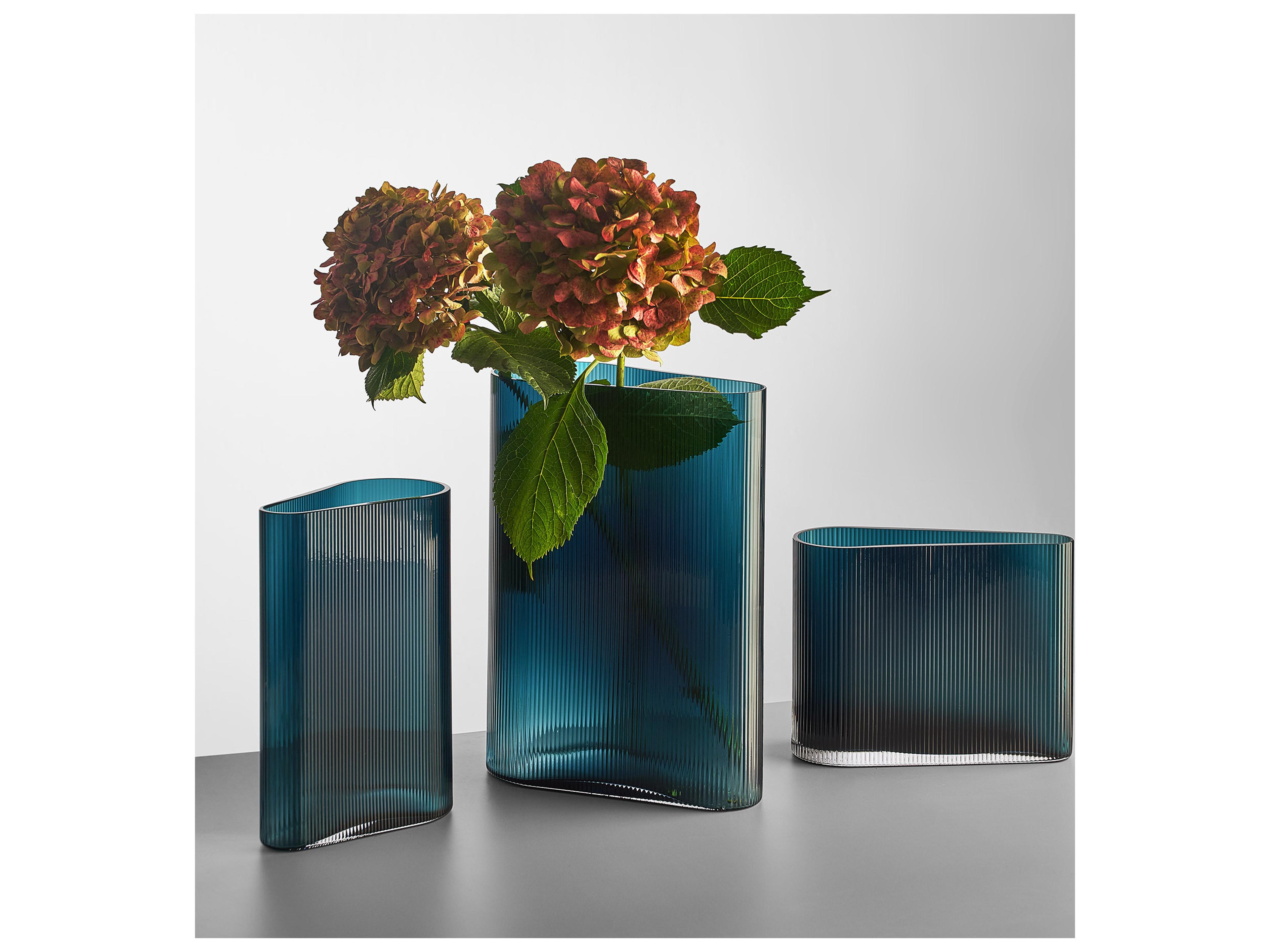 NUDE Mist Petroleum Green Wide Vase