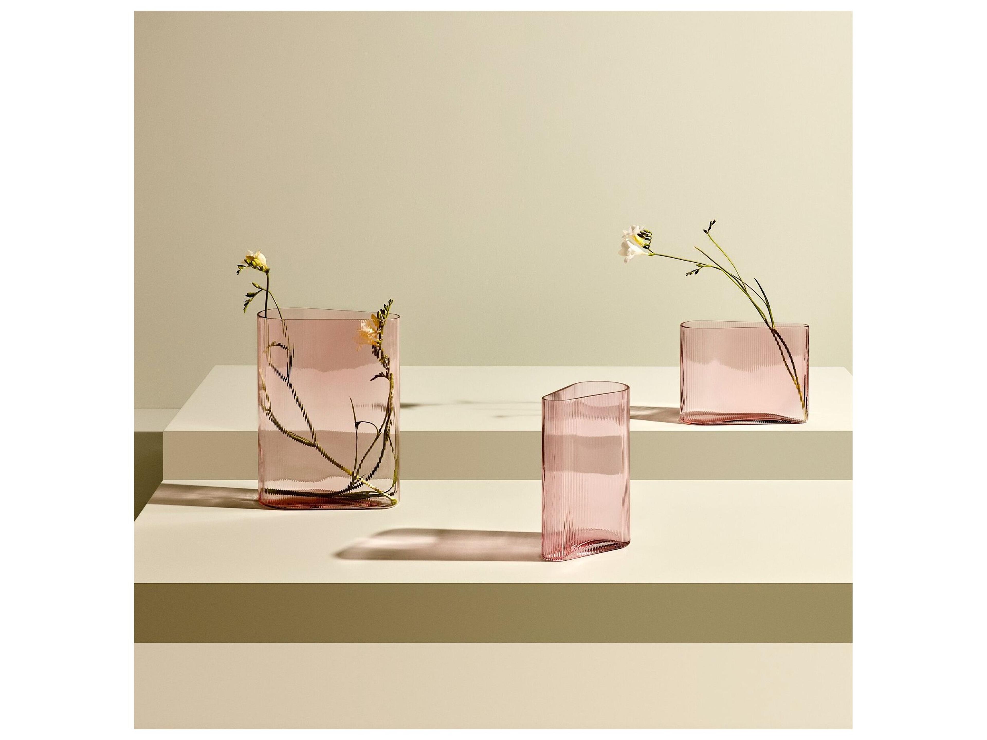 NUDE Mist Dusty Rose Wide Vase