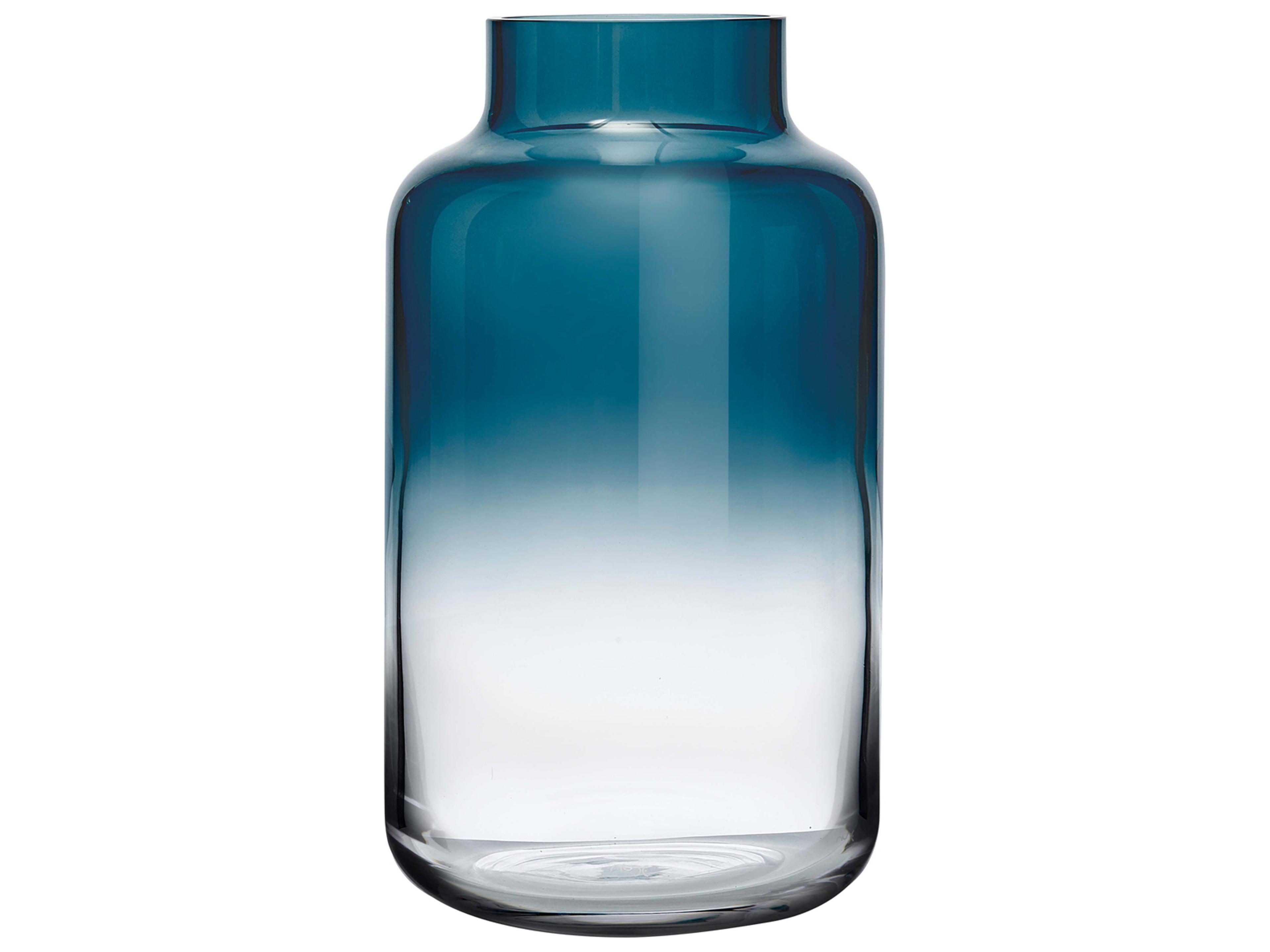 Magnolia Blue Clear Vase