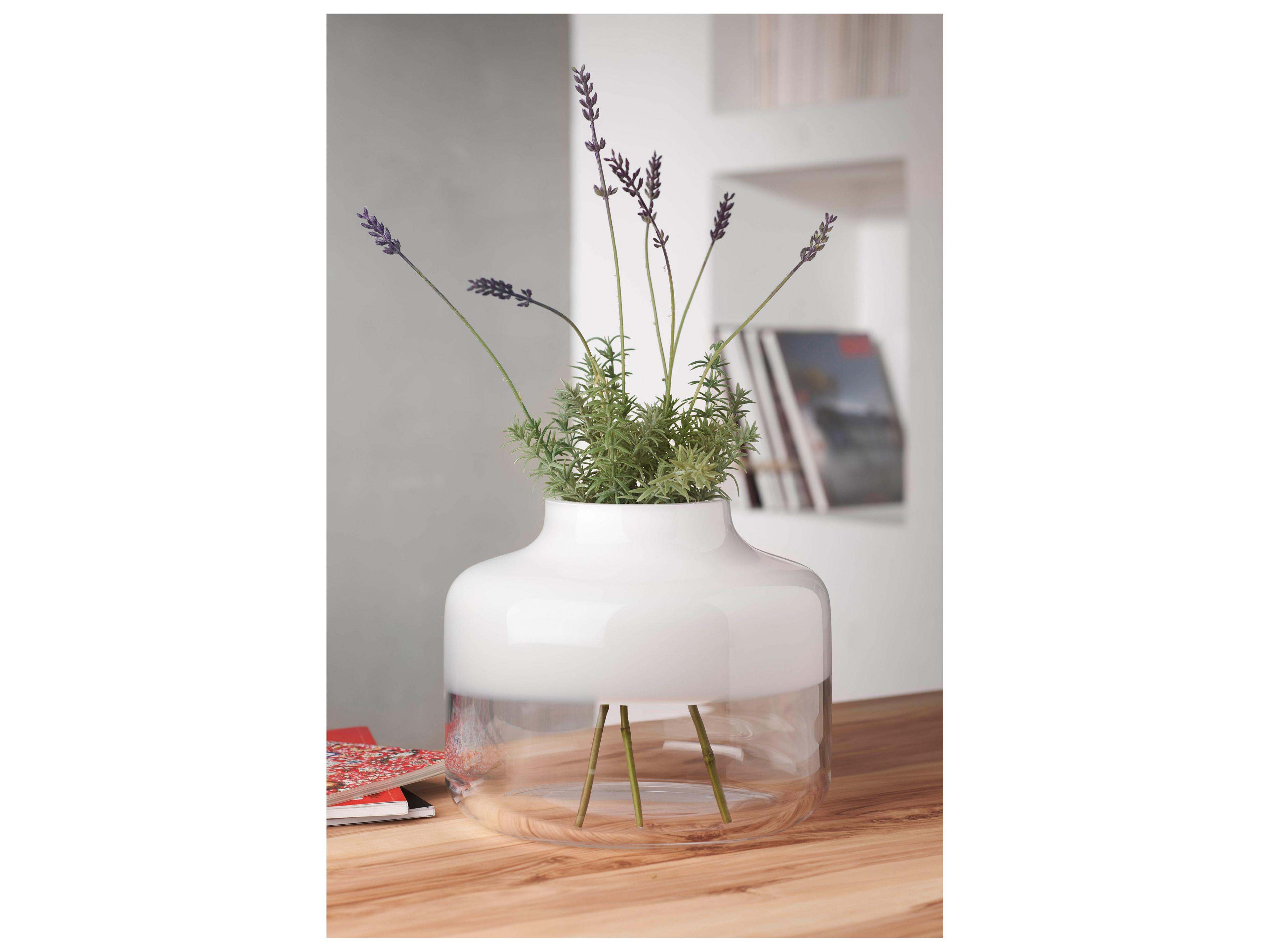 NUDE Magnolia Opal White Clear Vase