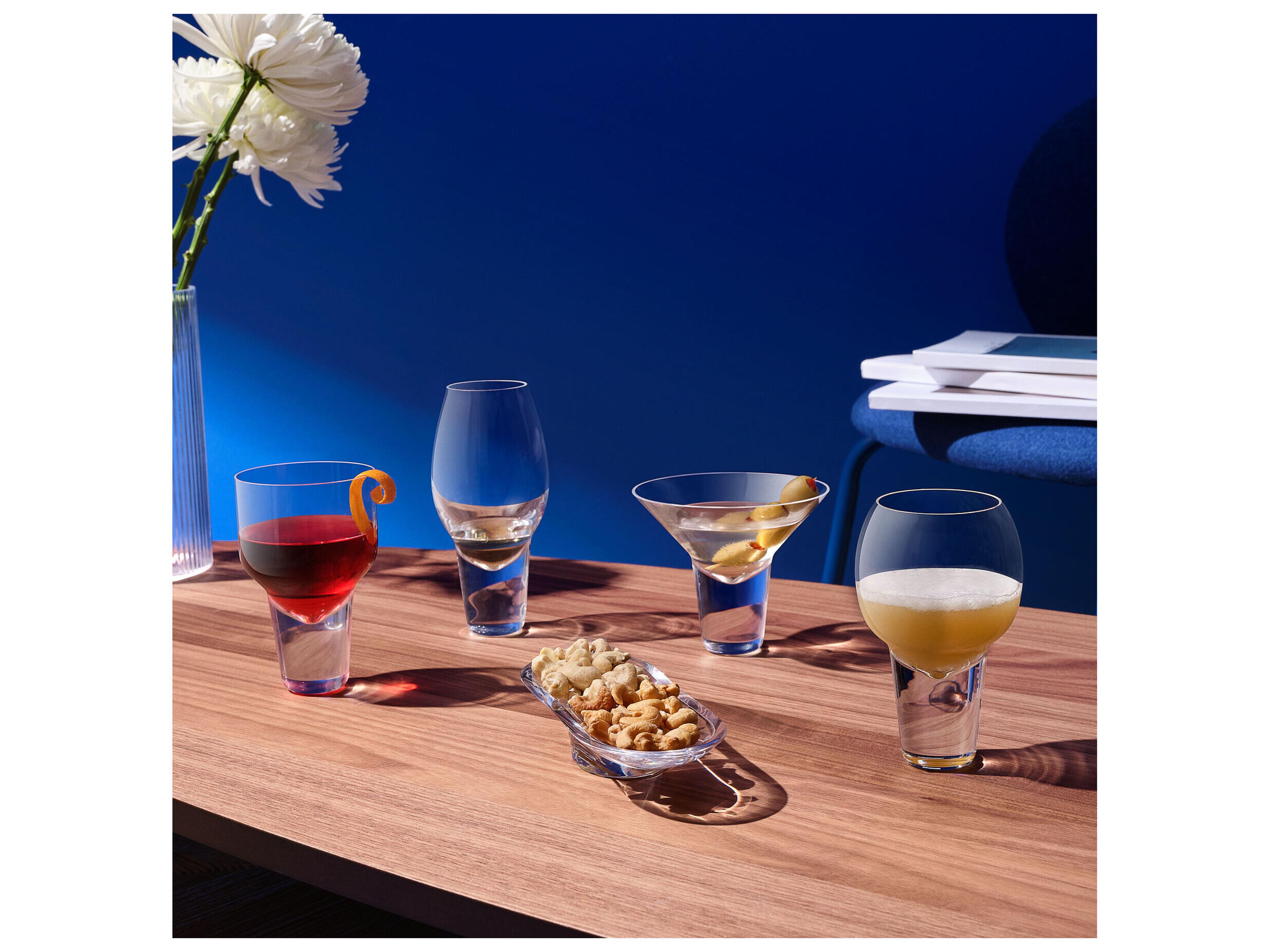 NUDE Gravity Clear Tall Cocktail Glass Set of 2