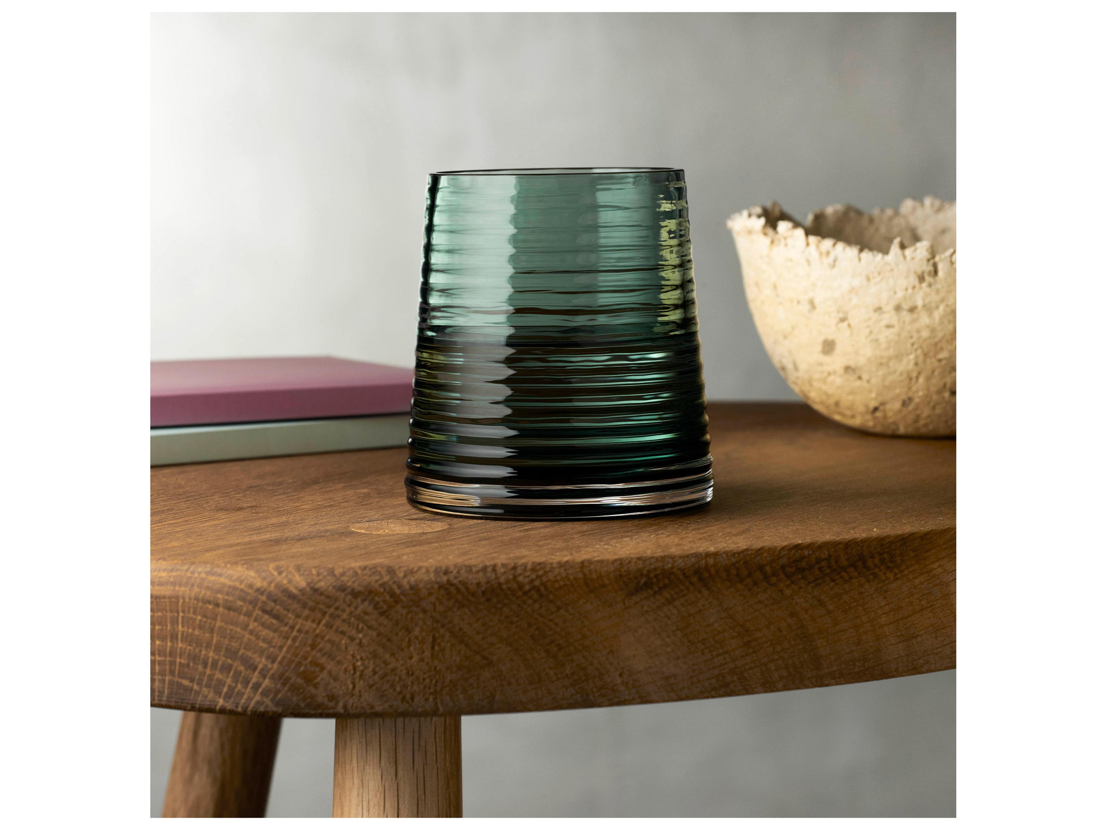 NUDE Poem Green Water Glass Set of 2