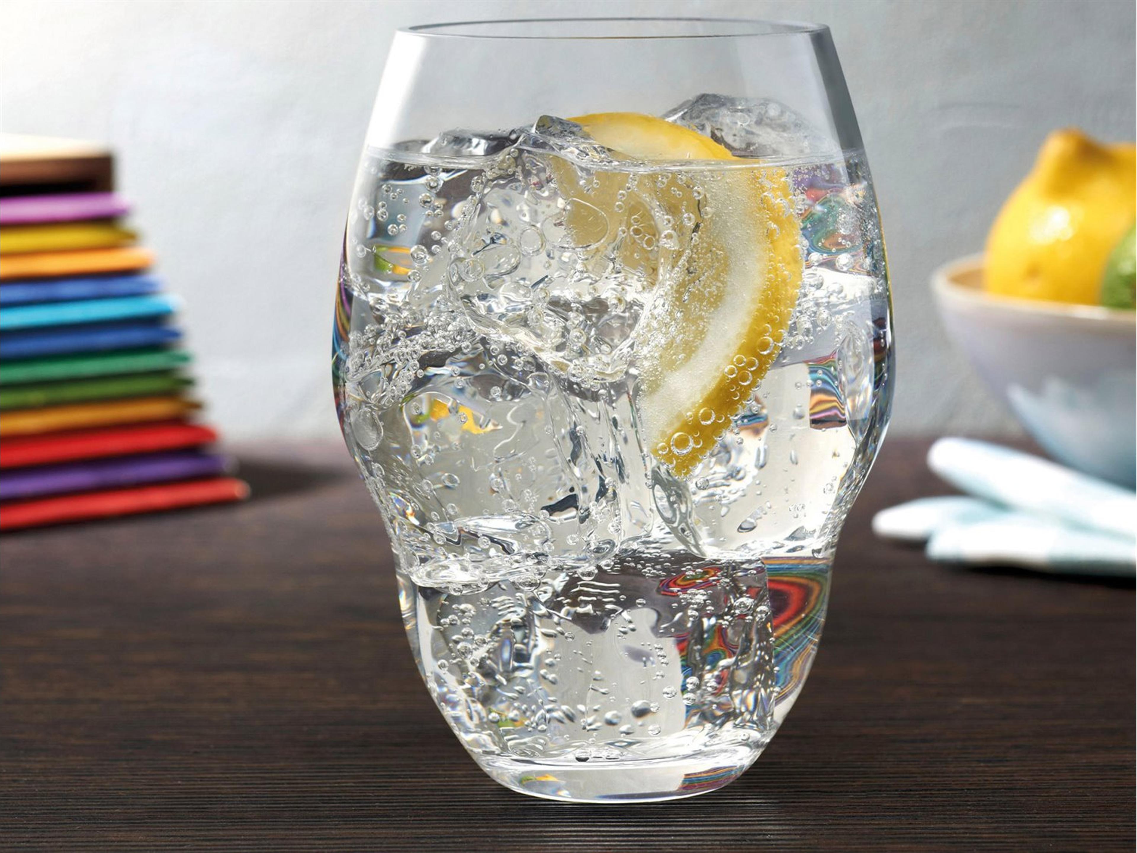 NUDE Heads Up Clear Water Glass Set of 2