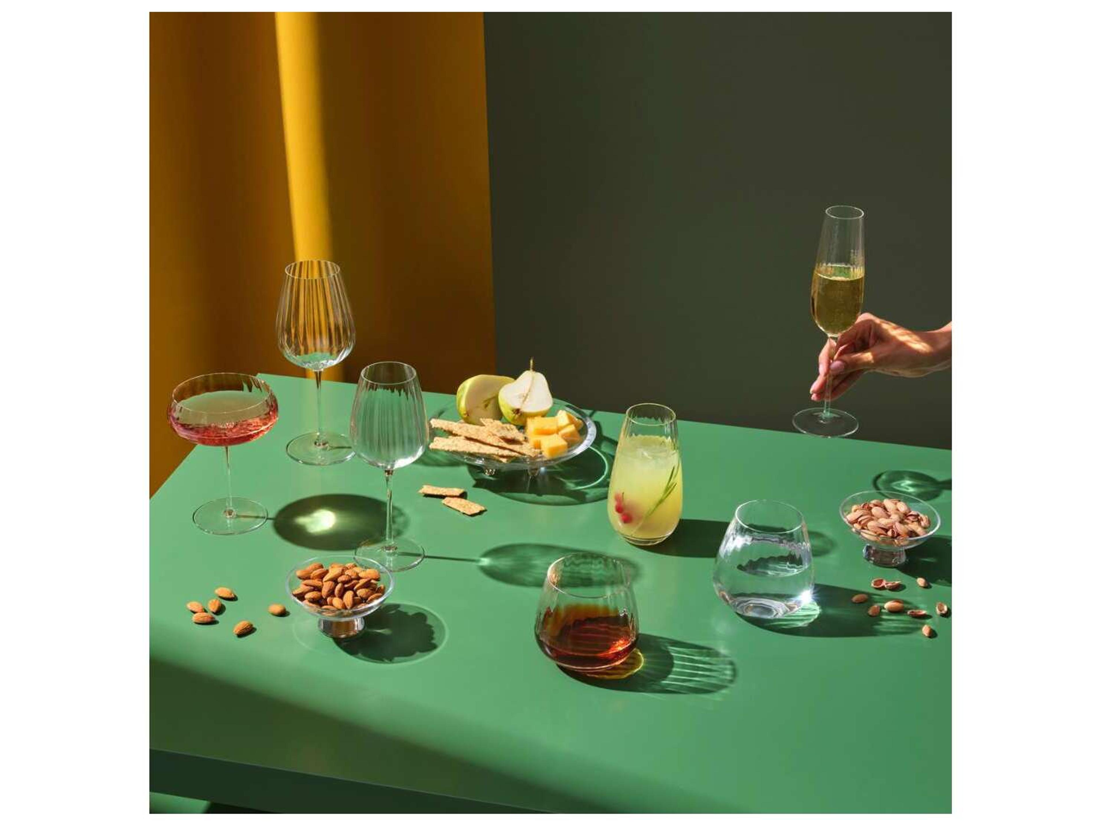 NUDE Round Up Clear Water Glass Set of 2