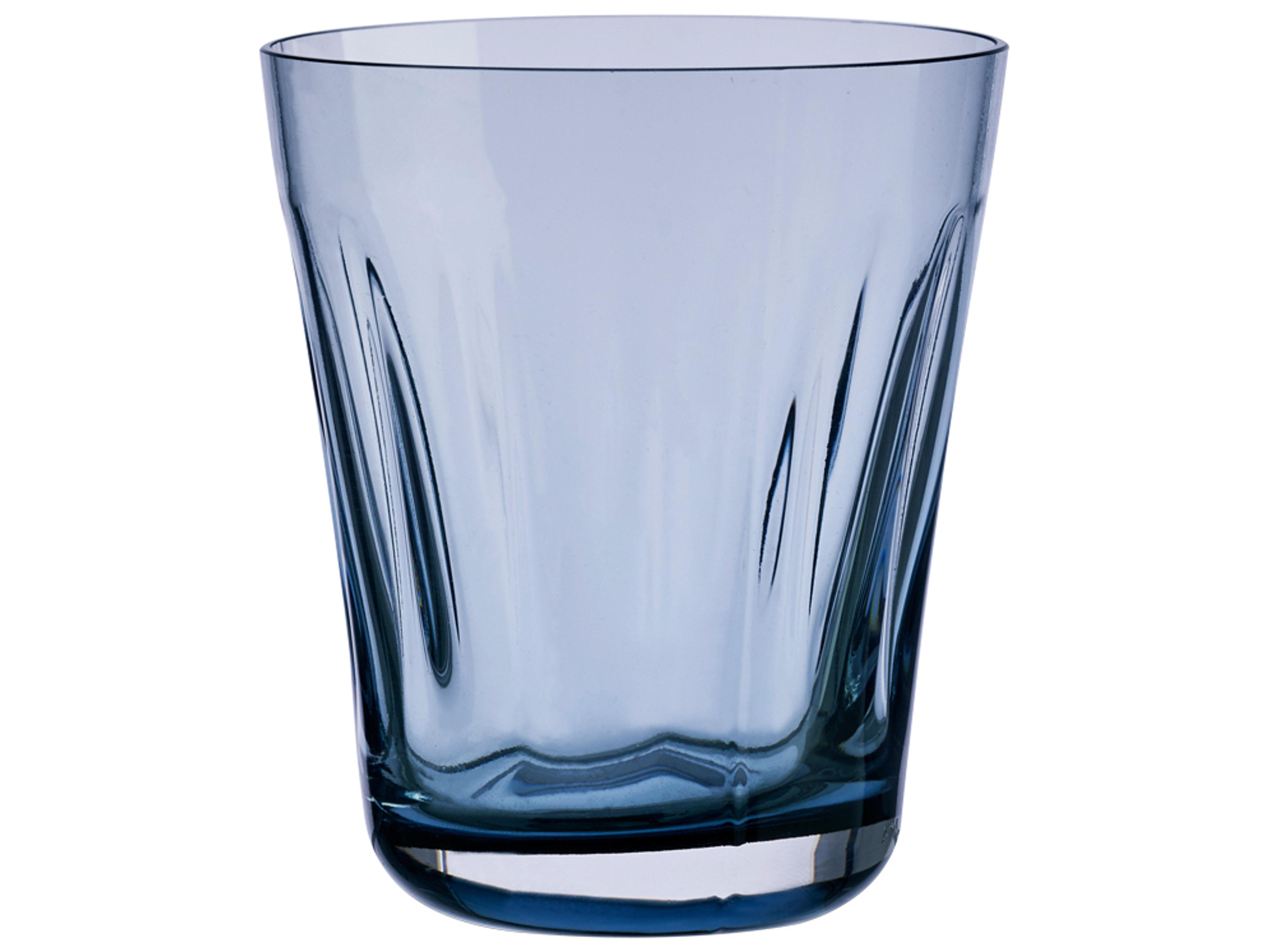 Lady Steel Blue Glass Set of 2