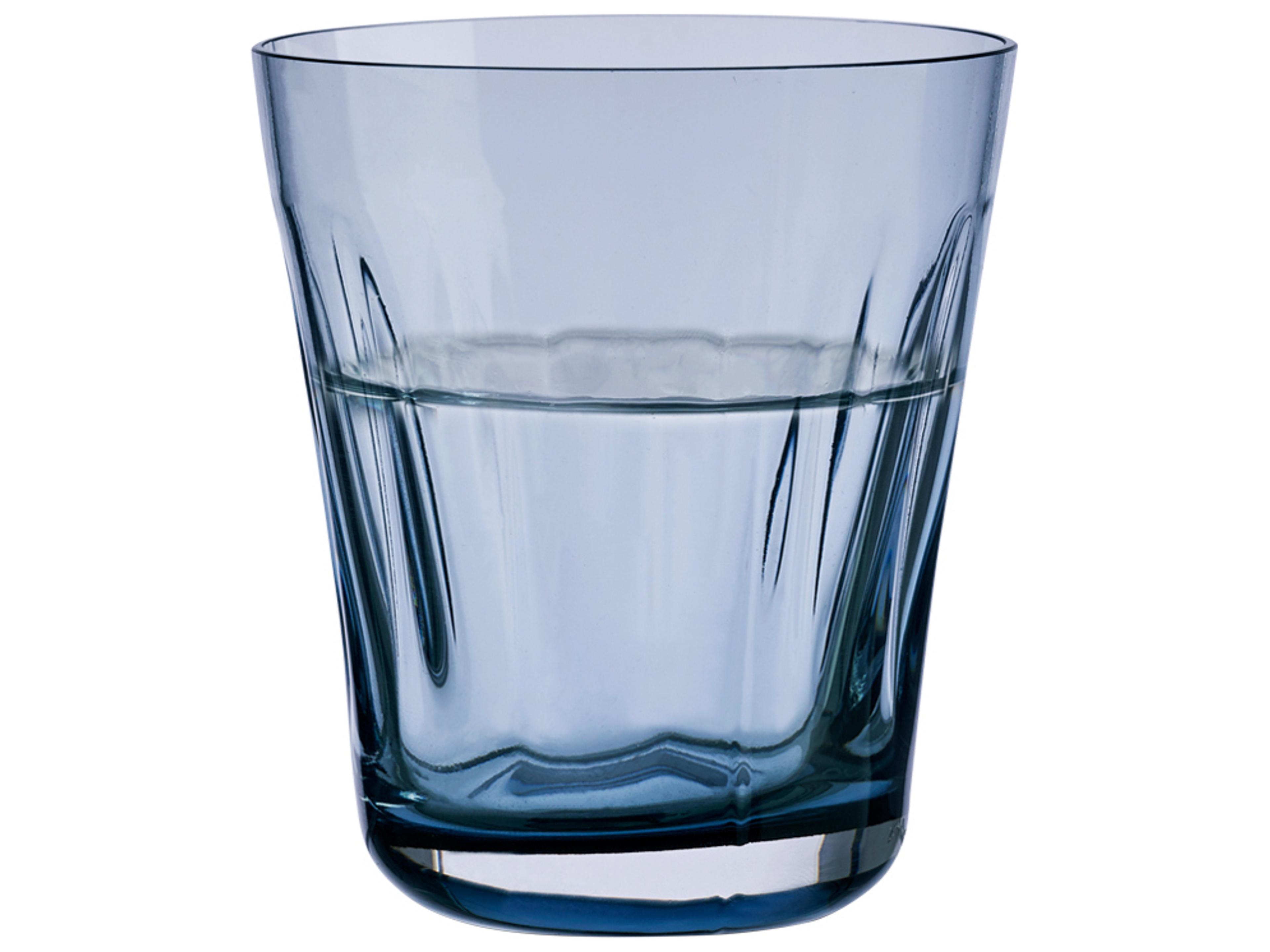 NUDE Lady Steel Blue Glass Set of 2