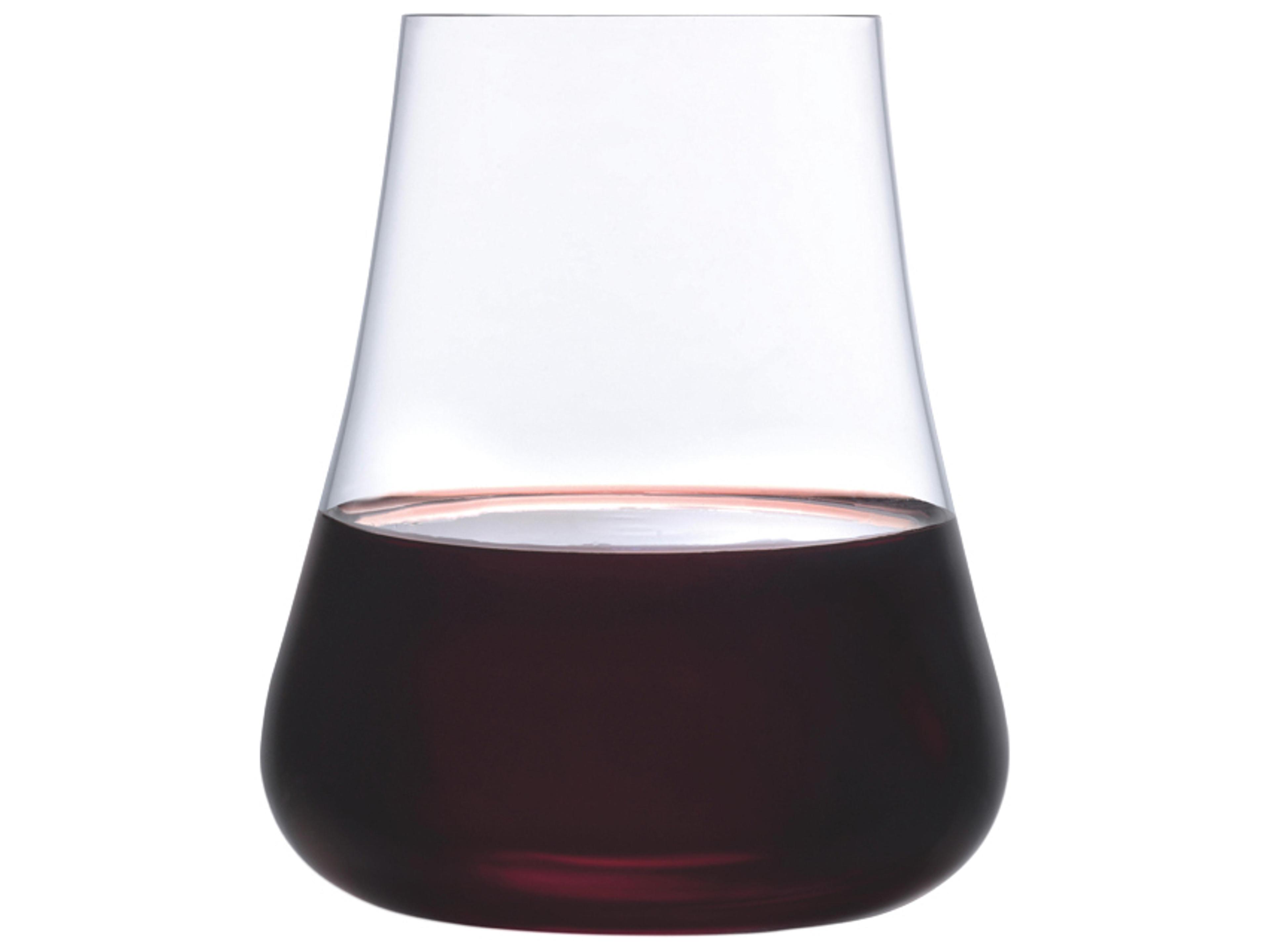 NUDE Stem Zero Volcano Clear Glass Set of 2