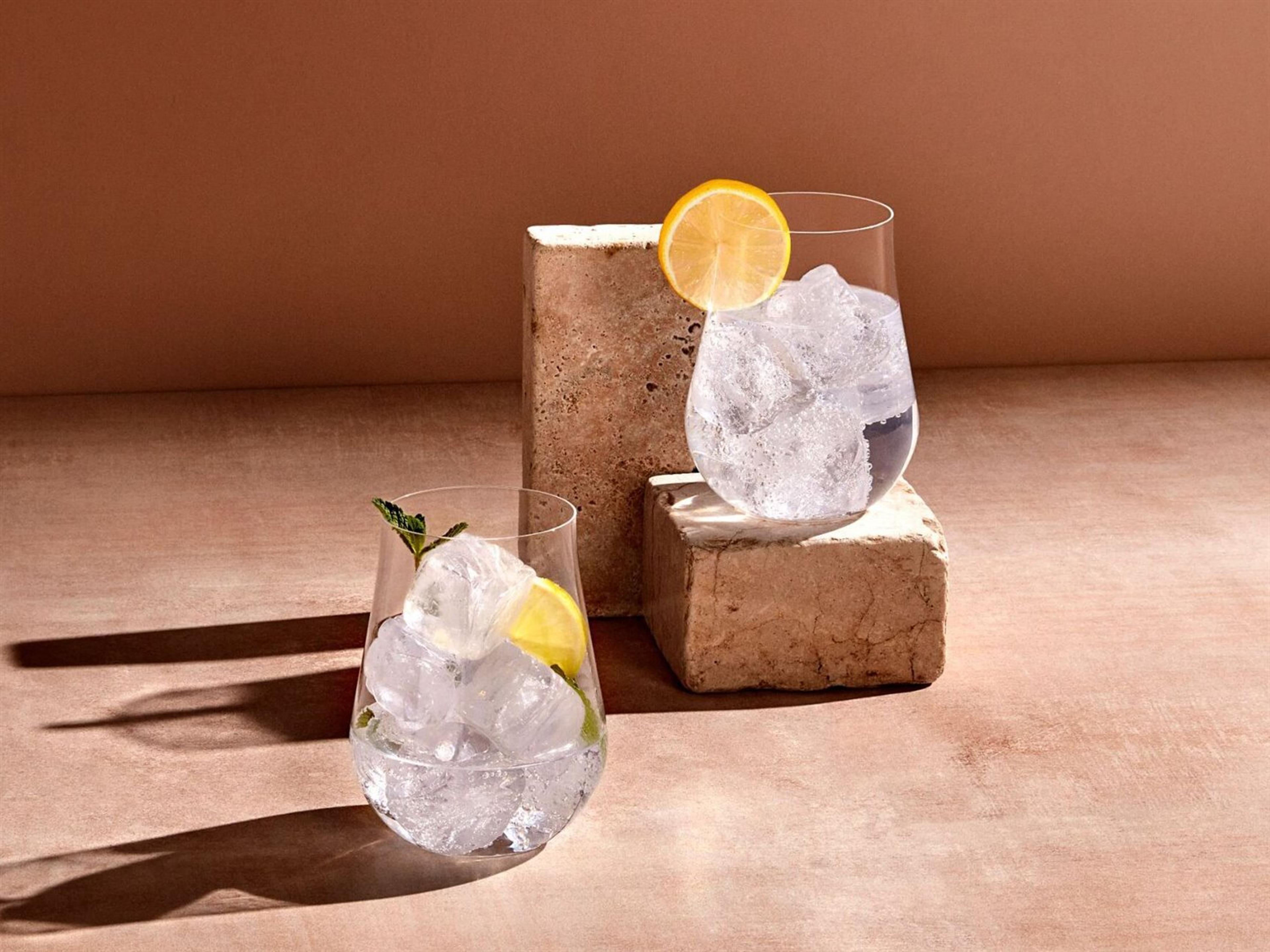 NUDE Ghost Zero Clear Tulip Glass Set of 2