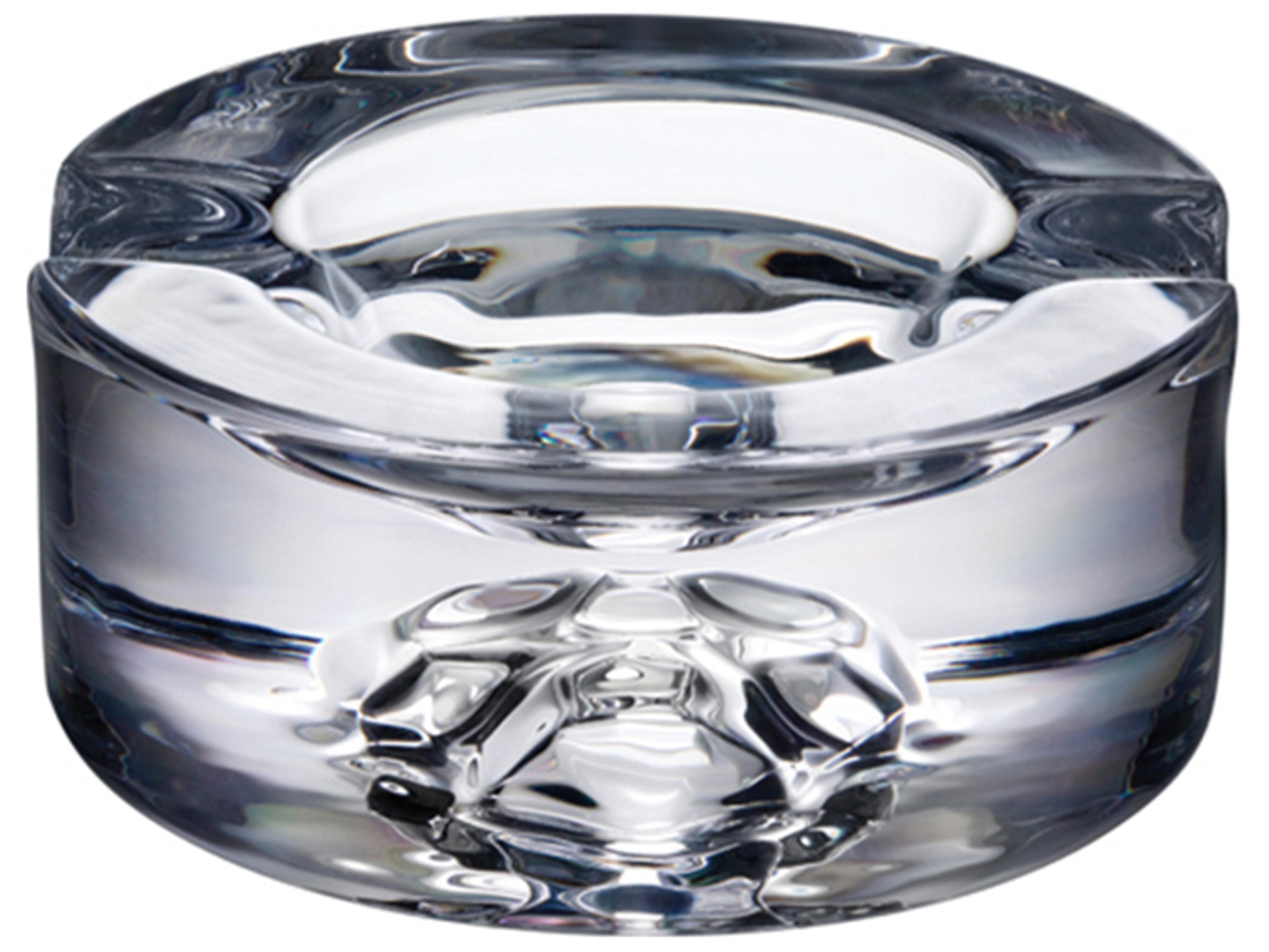 Shade Crystal Cigar Ashtray Sculptural Skull Motif