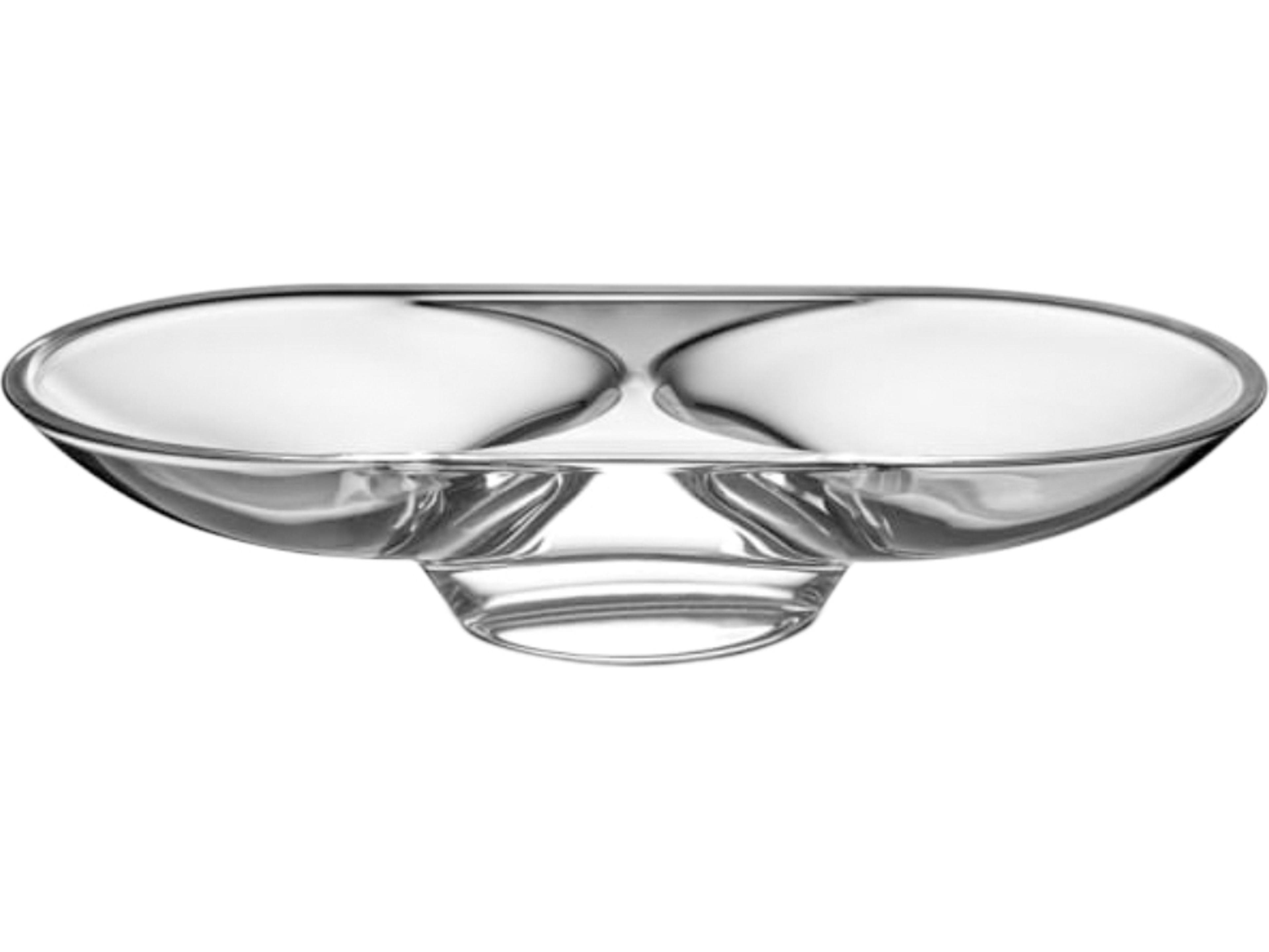 Mist Vase Short Ribbed Crystal Decor