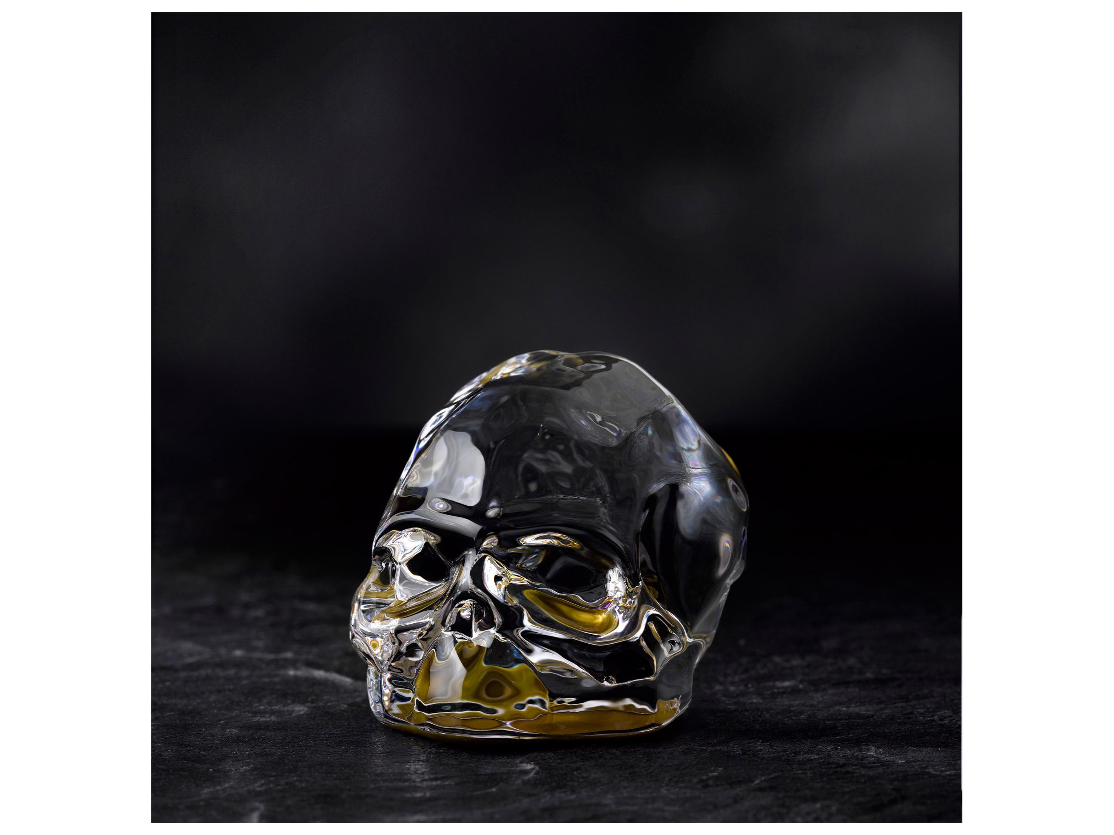 NUDE Memento Mori Bottom Gold Coating Faceted Skull