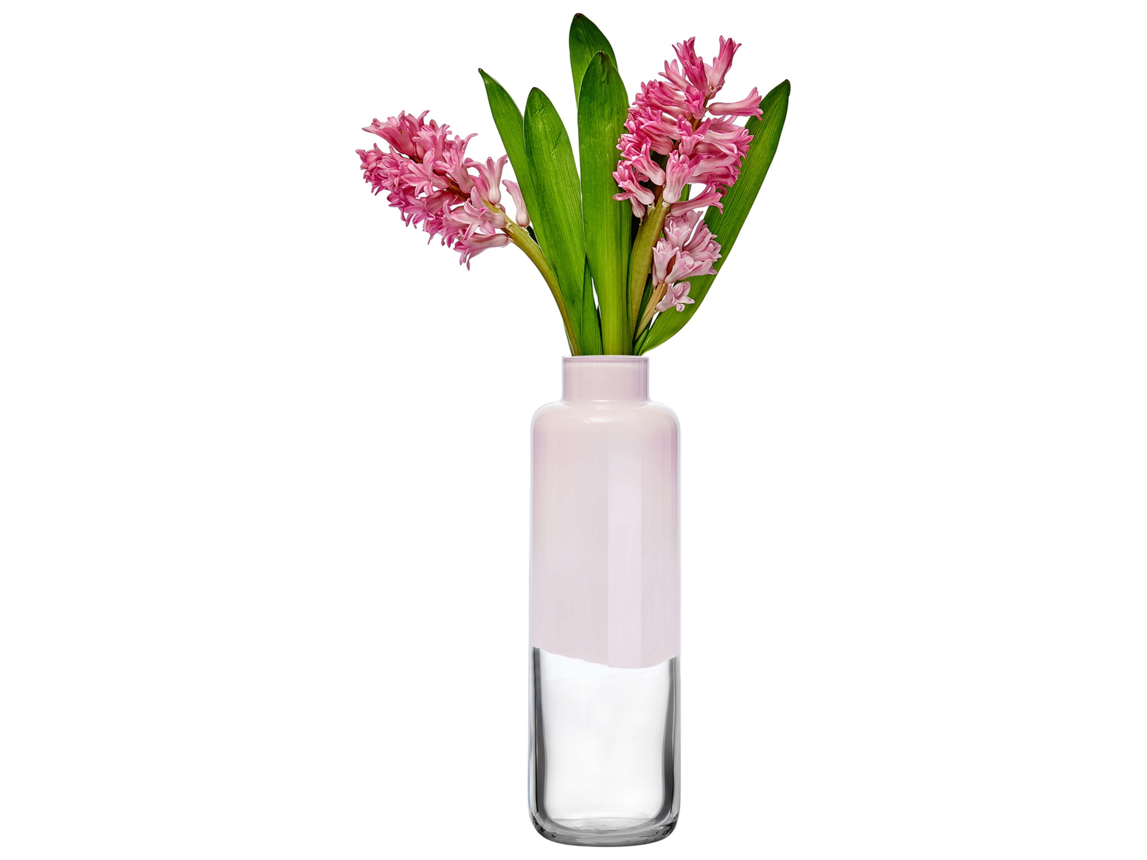 NUDE Magnolia Opal Pink Clear Vase