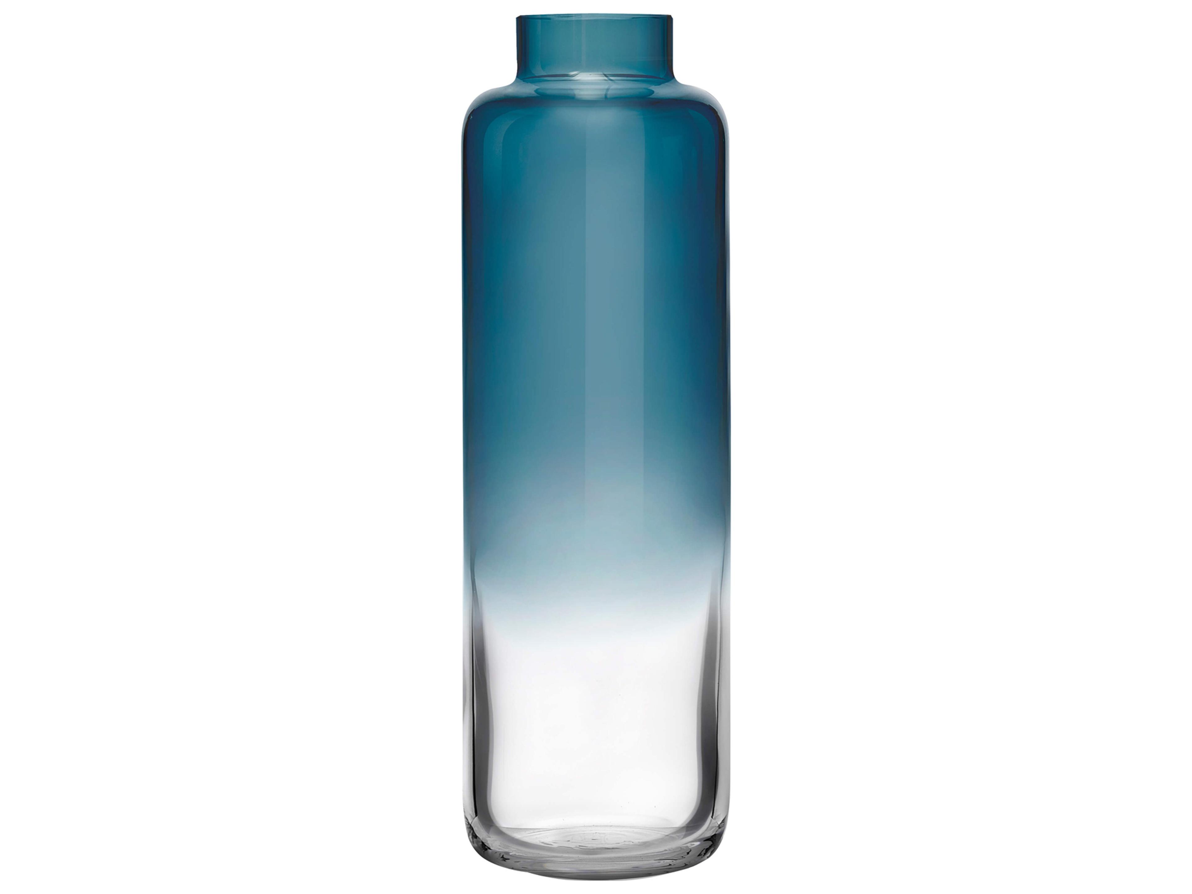 Magnolia Vase Small Blue Crystalline Glass
