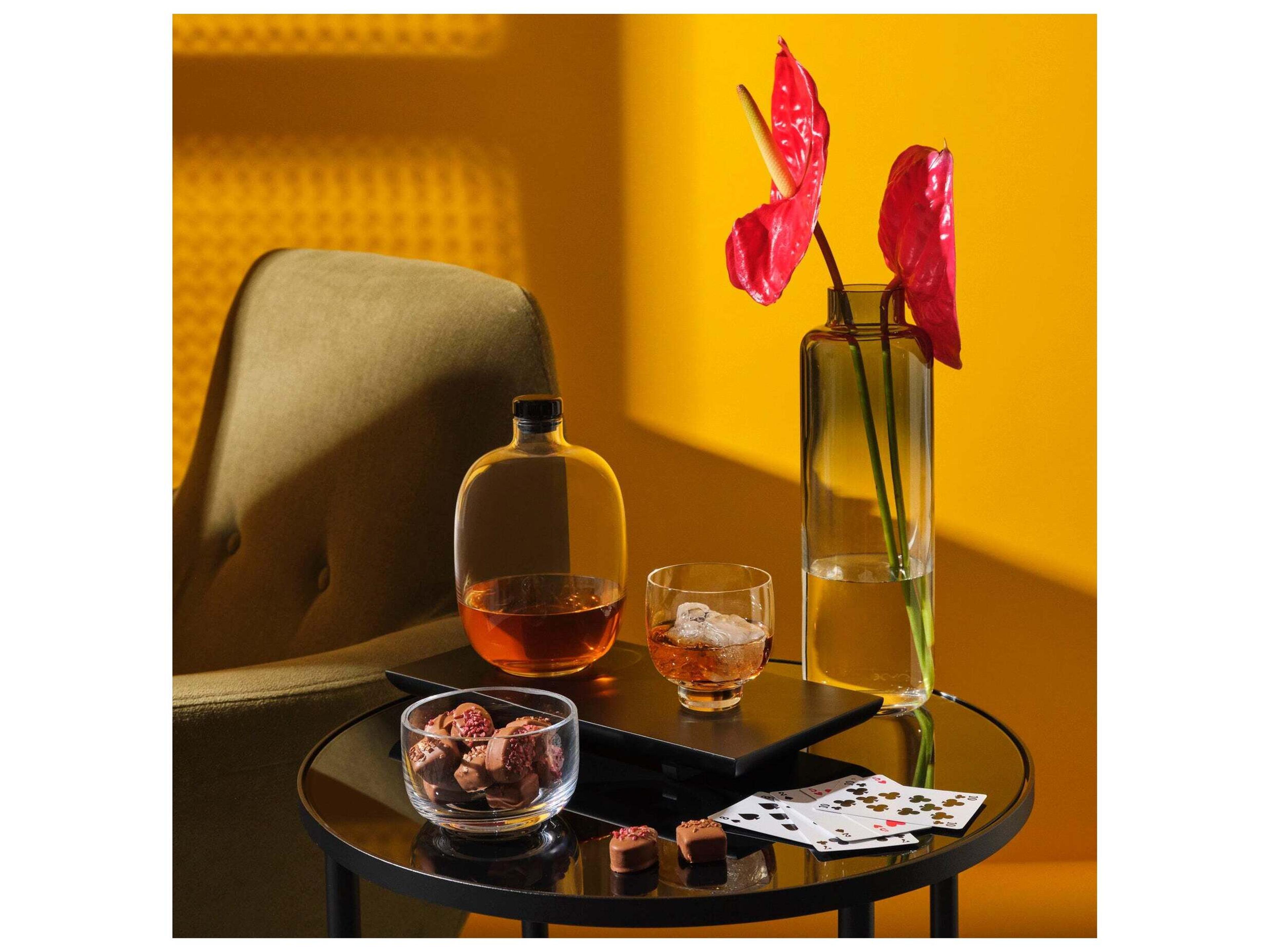 NUDE Magnolia Blue Clear Vase