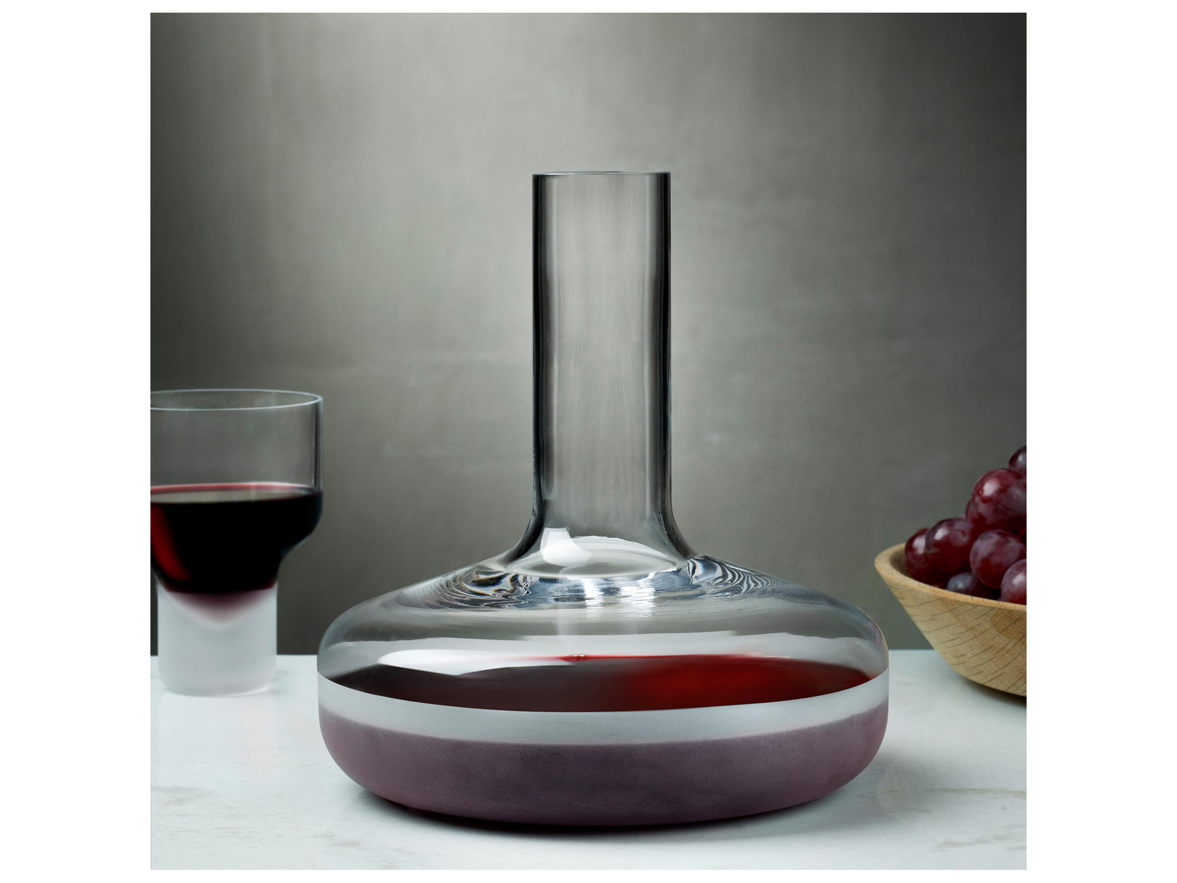 NUDE Contour Sandblasted Wine Carafe