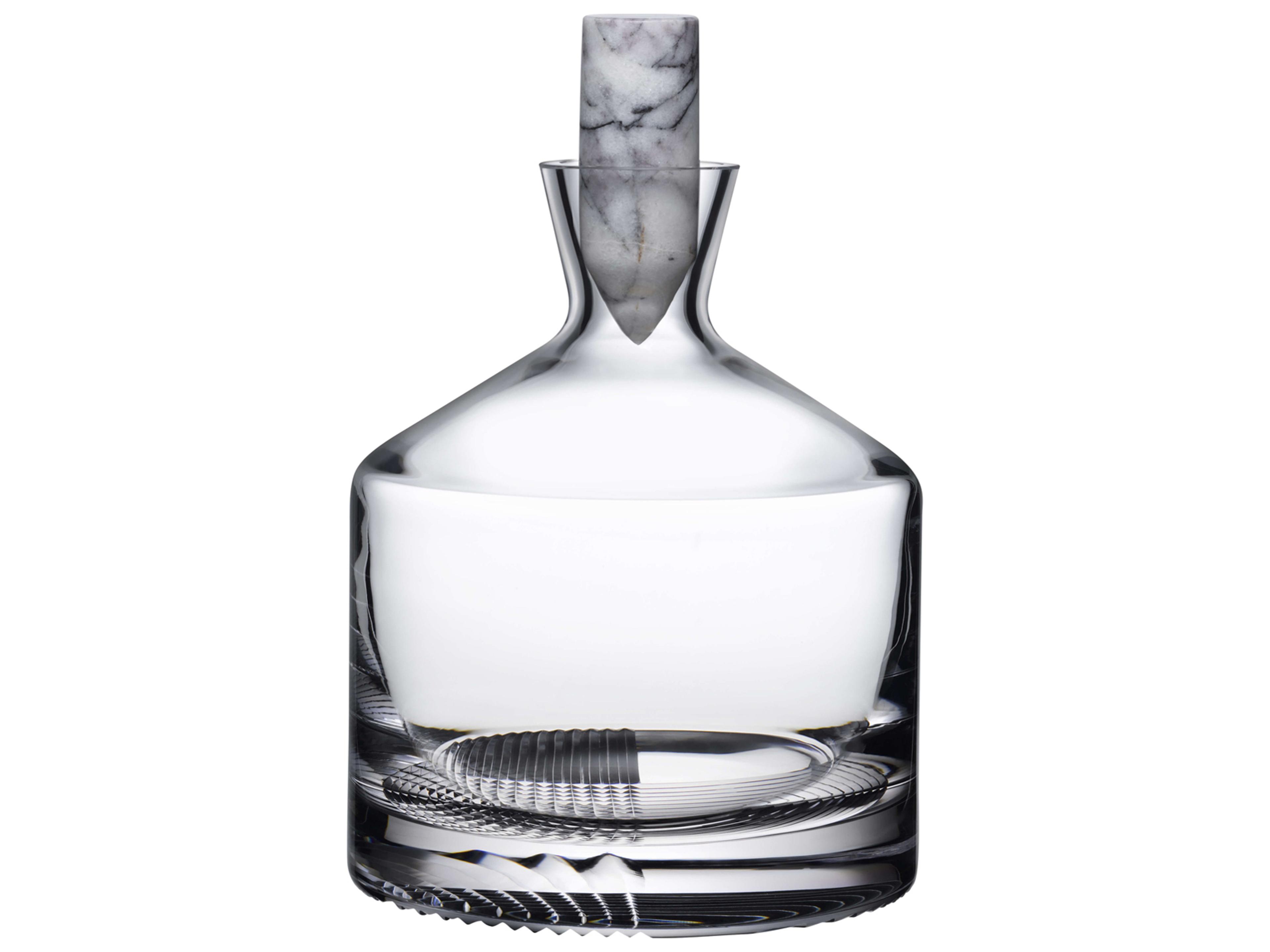 Alba Short Whiskey Carafe Hand Engraved