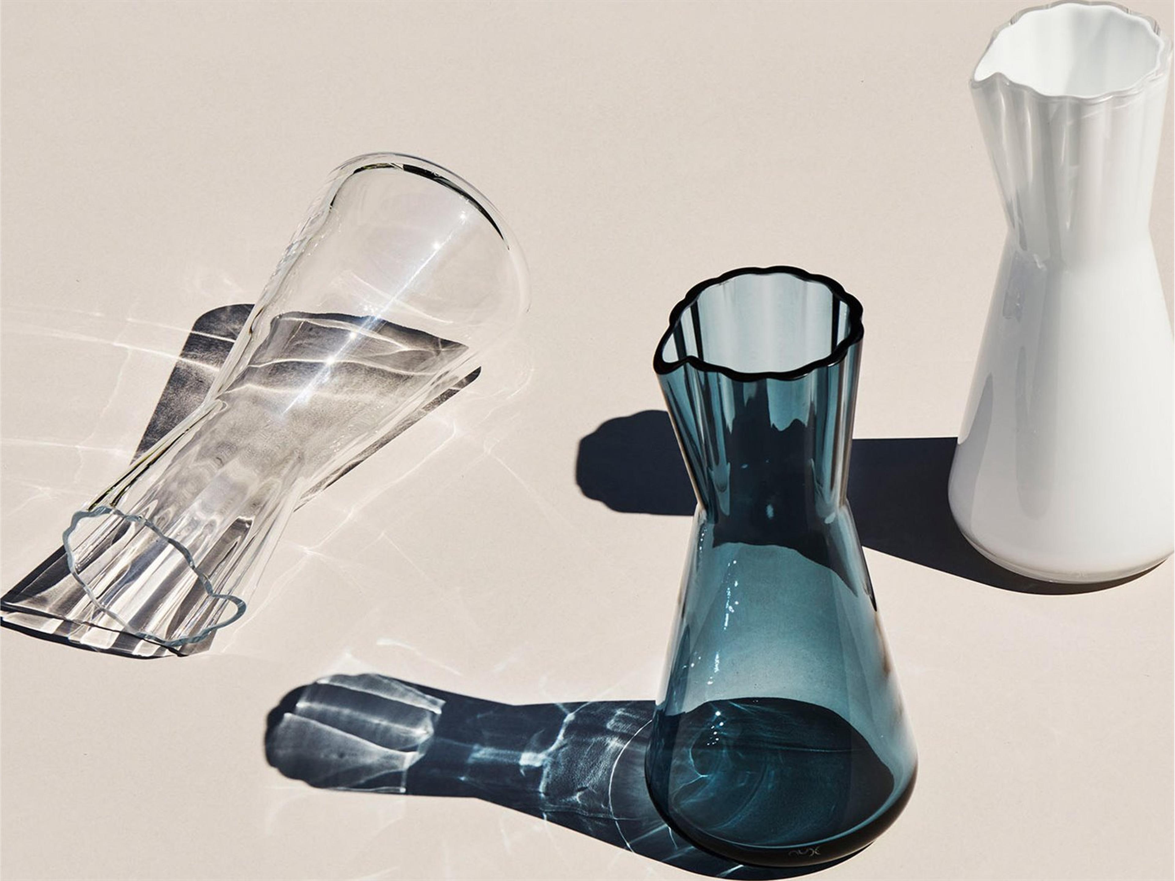 NUDE Lady Steel Blue Decanter