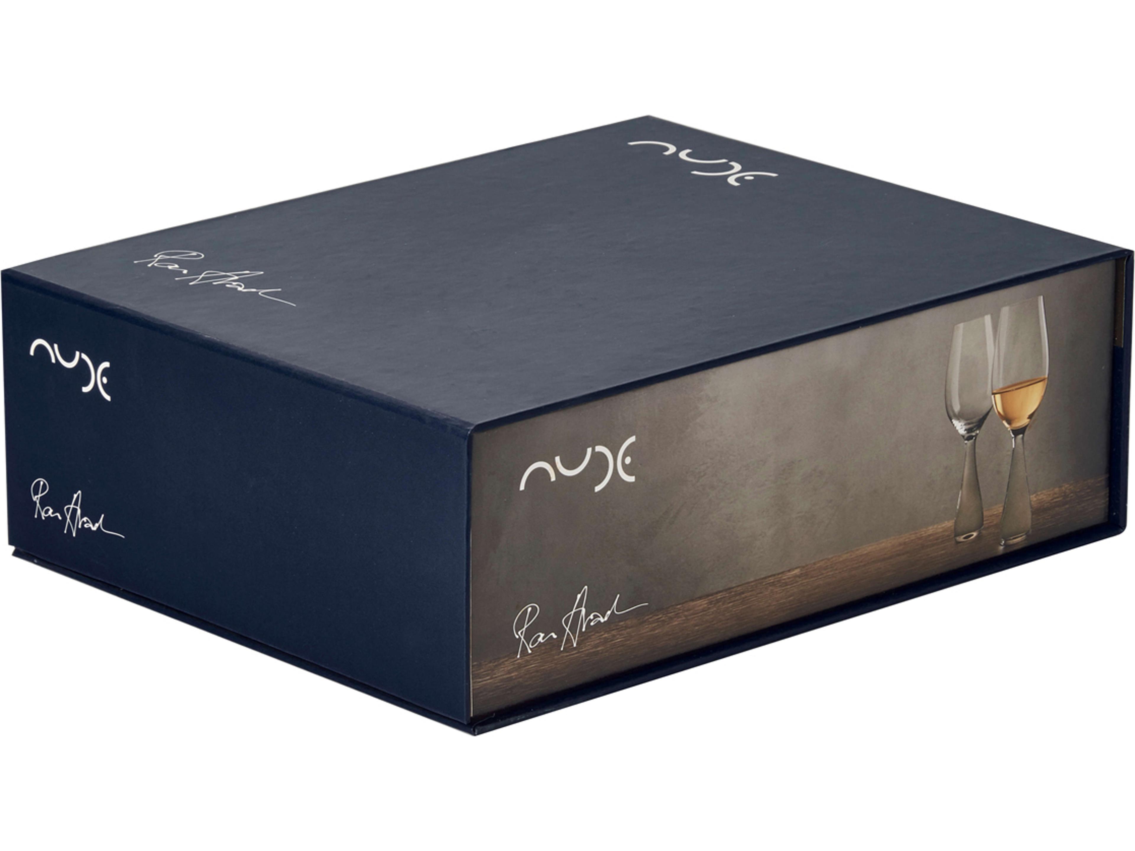 NUDE Wine Party Clear White Wine Glass Set of 2