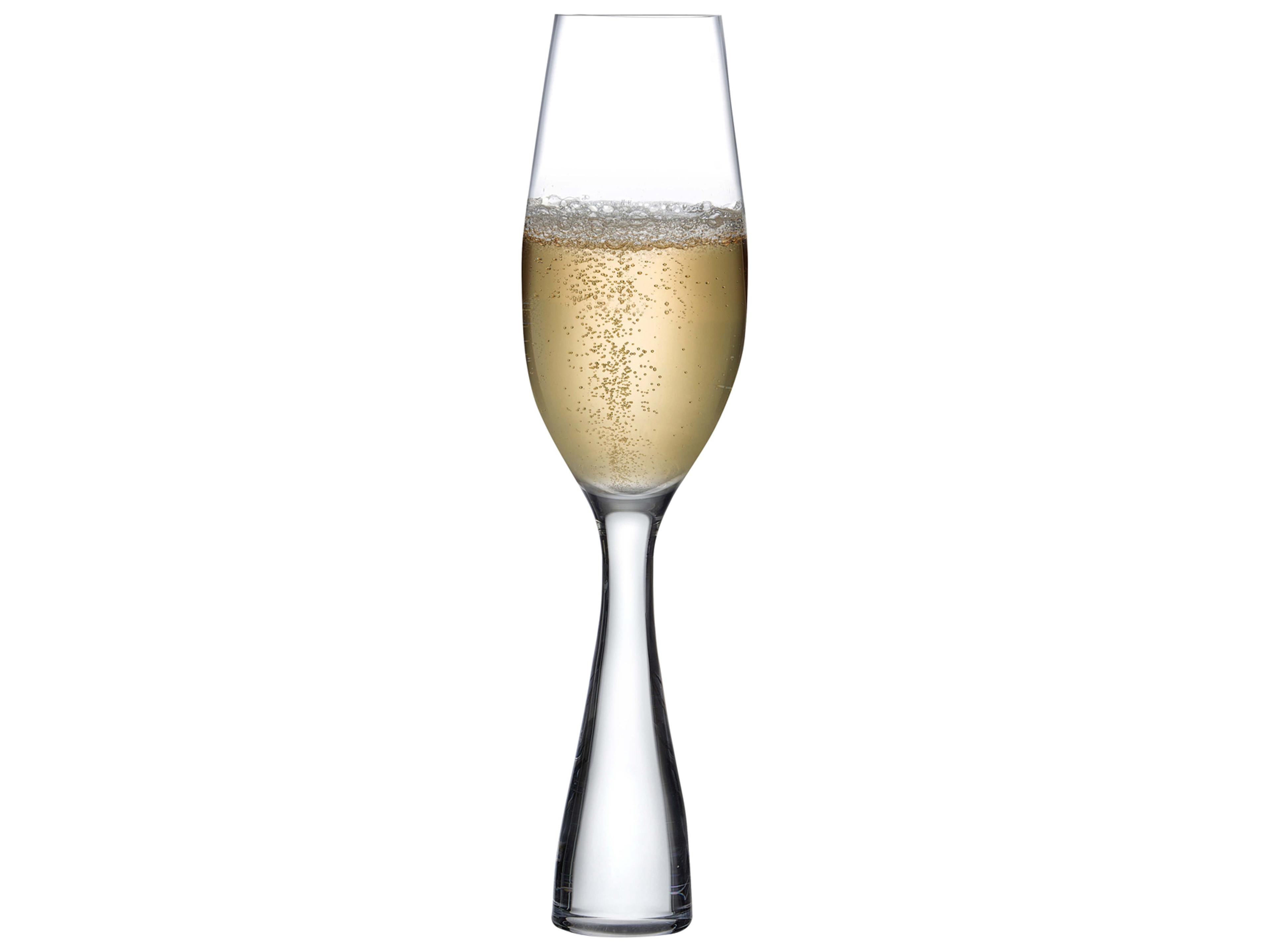 NUDE Wine Party Clear Champagne Glass Set of 2