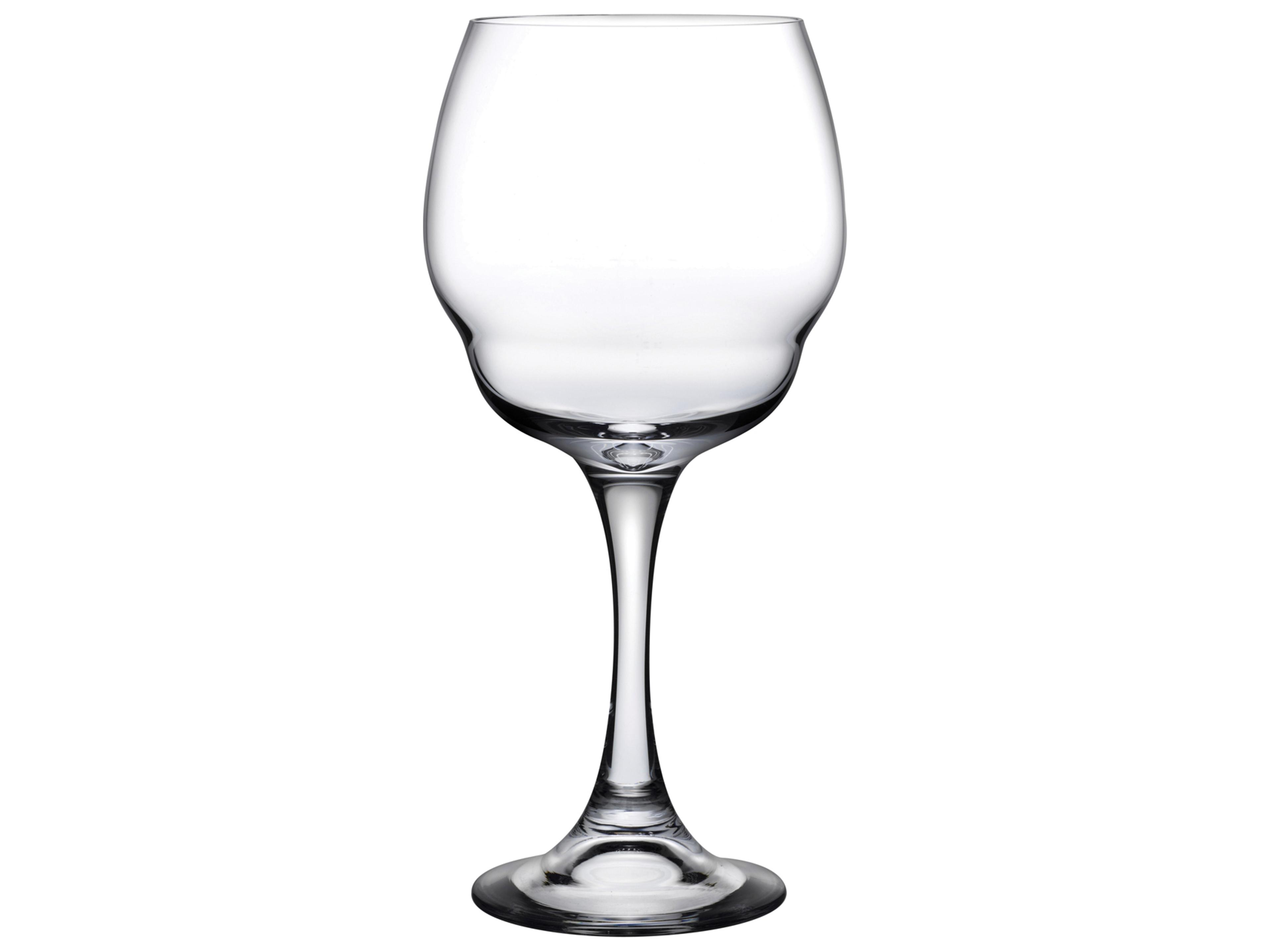 Heads Up Clear Red Wine Glass Set of 2