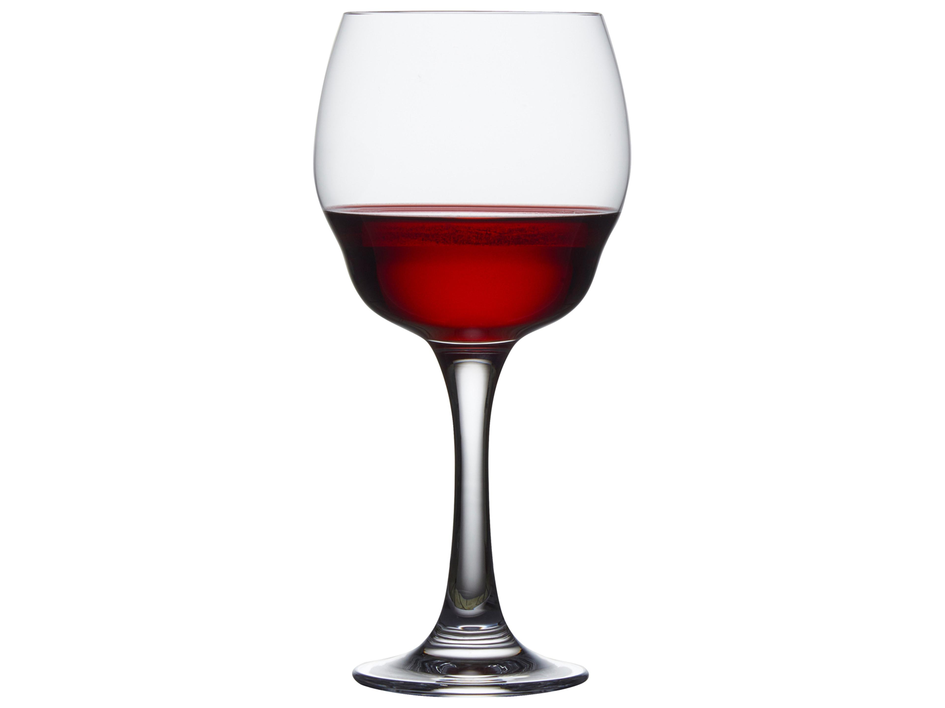 NUDE Heads Up Clear Red Wine Glass Set of 2