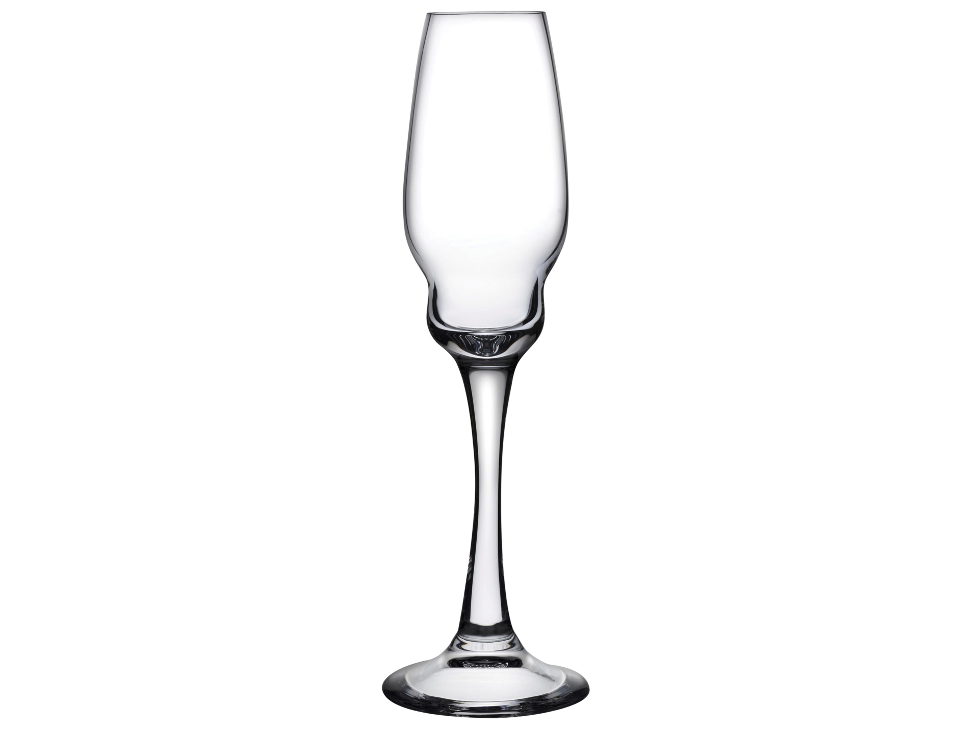 Heads Up Clear Champagne Glass Set of 2