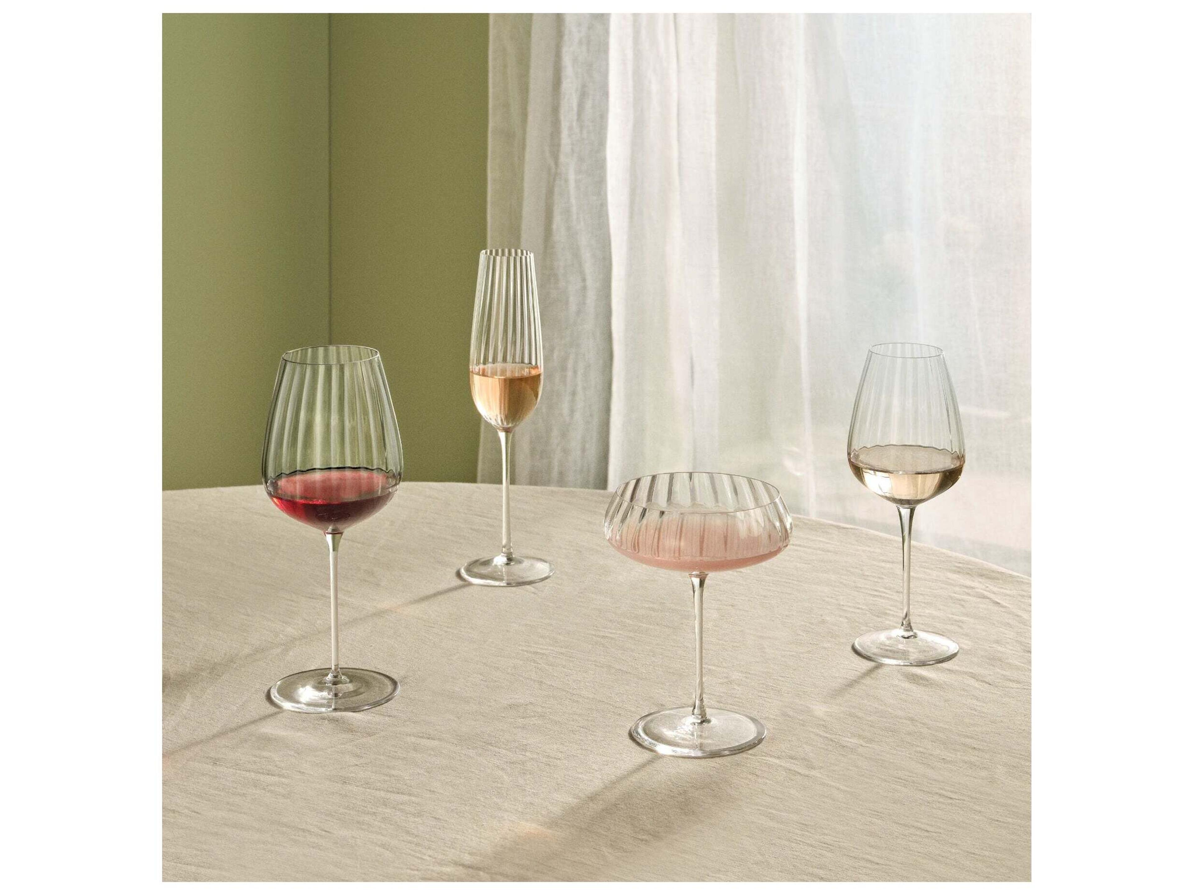 NUDE Round Up Clear Champagne Coupe Set of 2