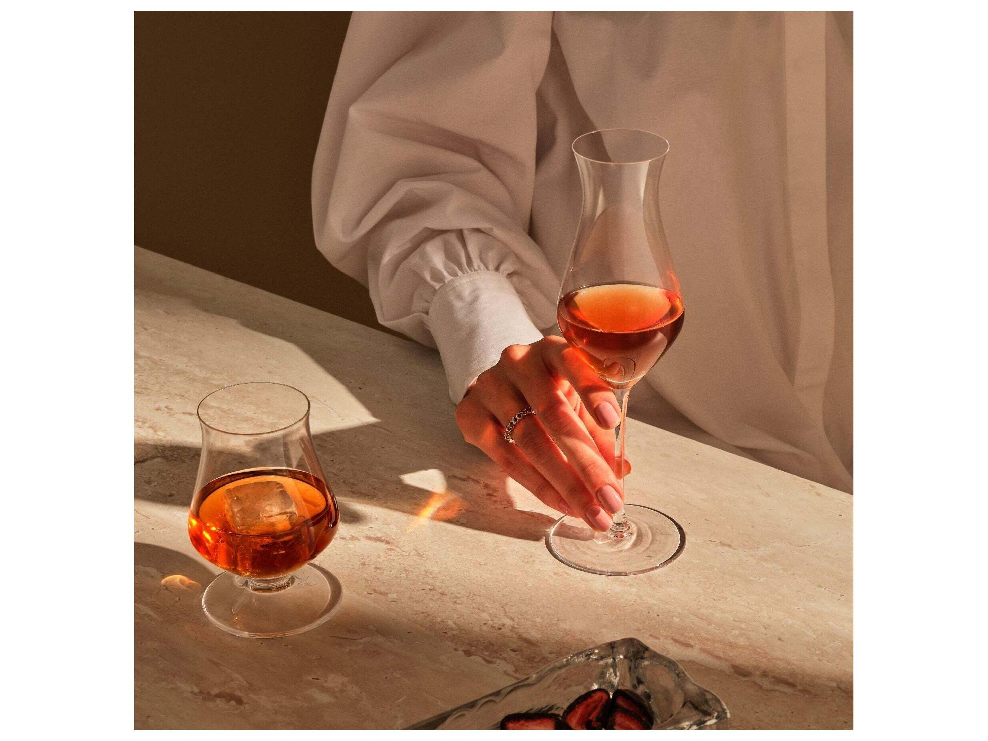 NUDE Islands Clear Tall Whisky Tasting Glass Set of 2