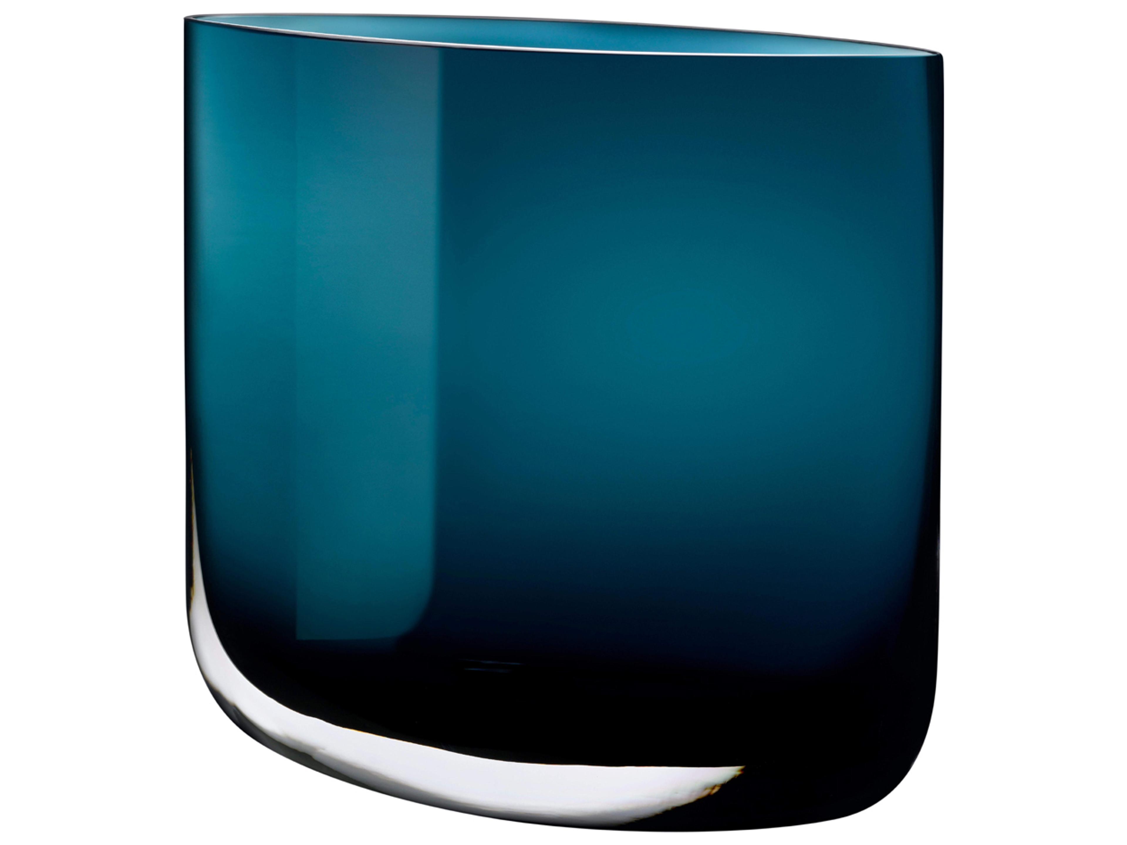 Blade Petroleum Green Short Vase