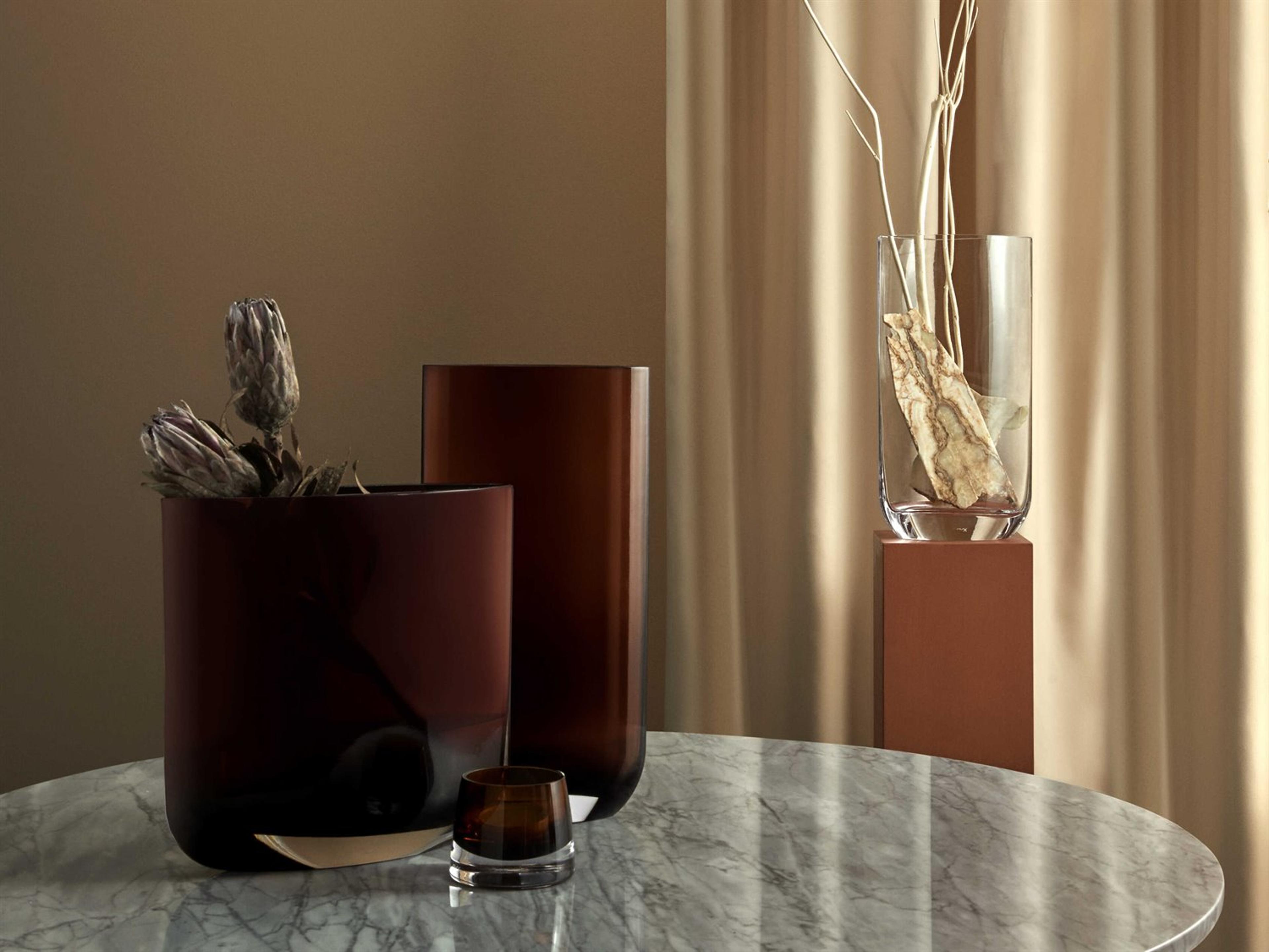 NUDE Blade Caramel Short Vase