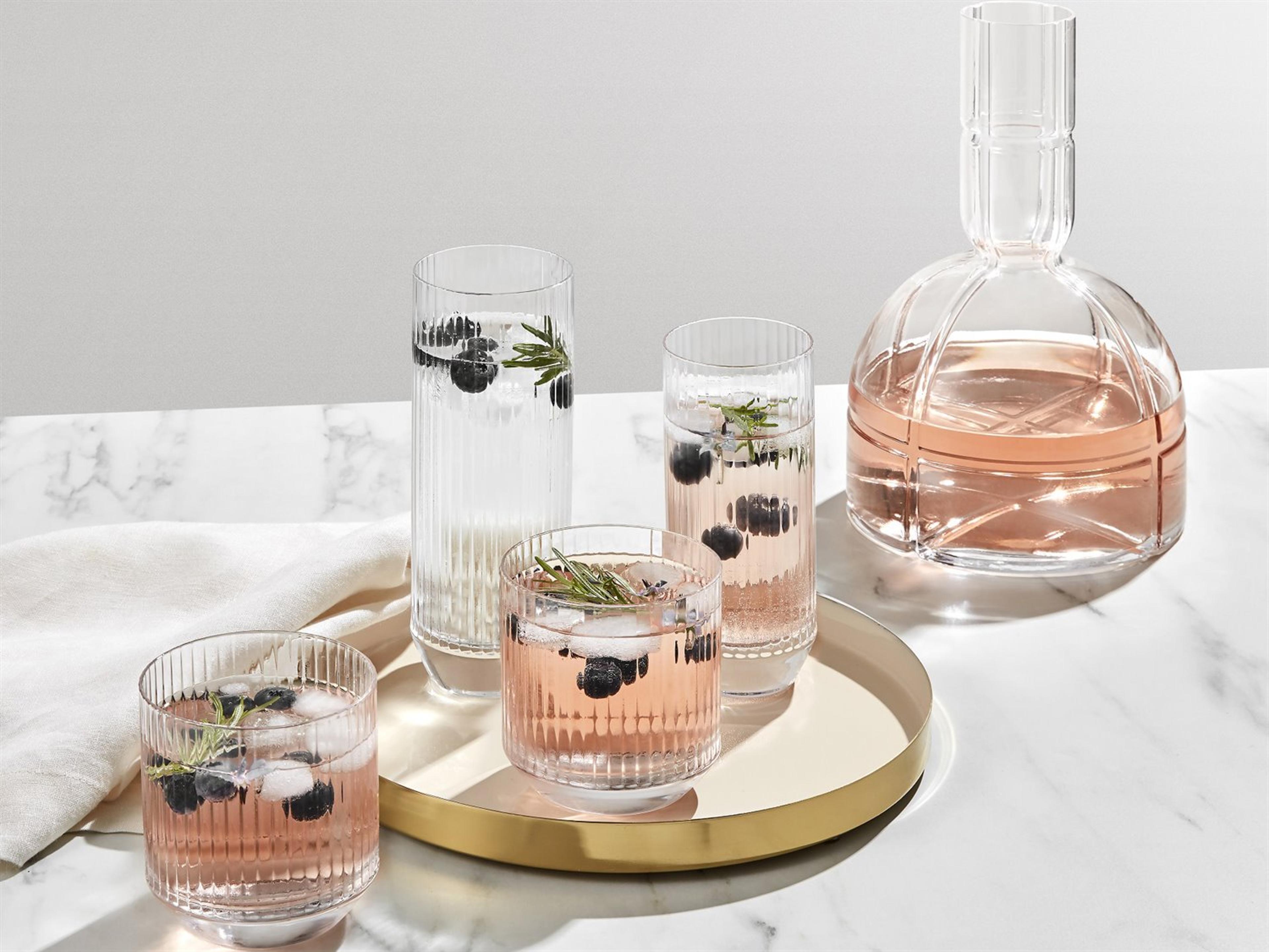 NUDE Big Top Clear Highball Glass Set of 4