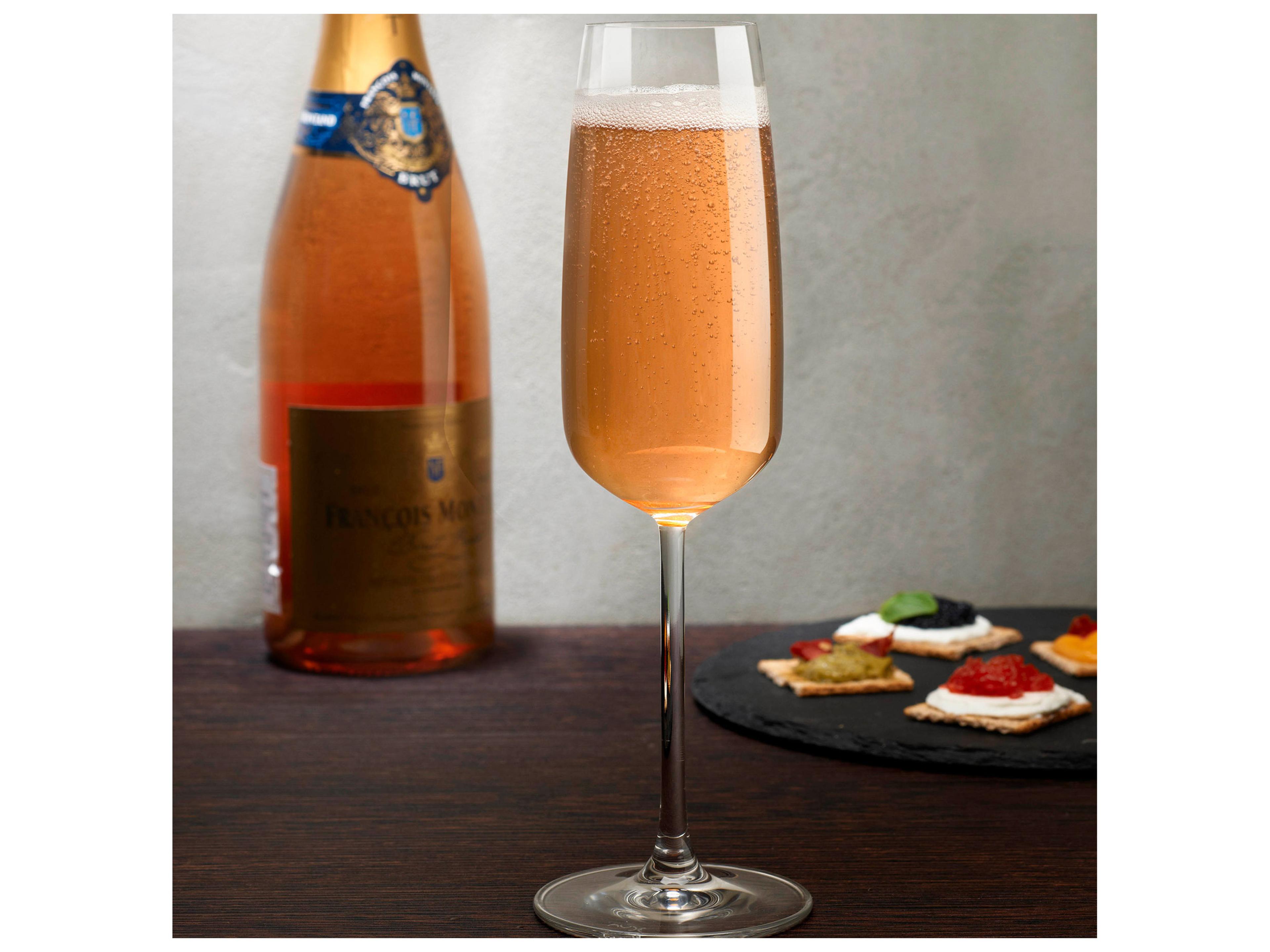 NUDE Mirage Clear Champagne Glass Set of 2