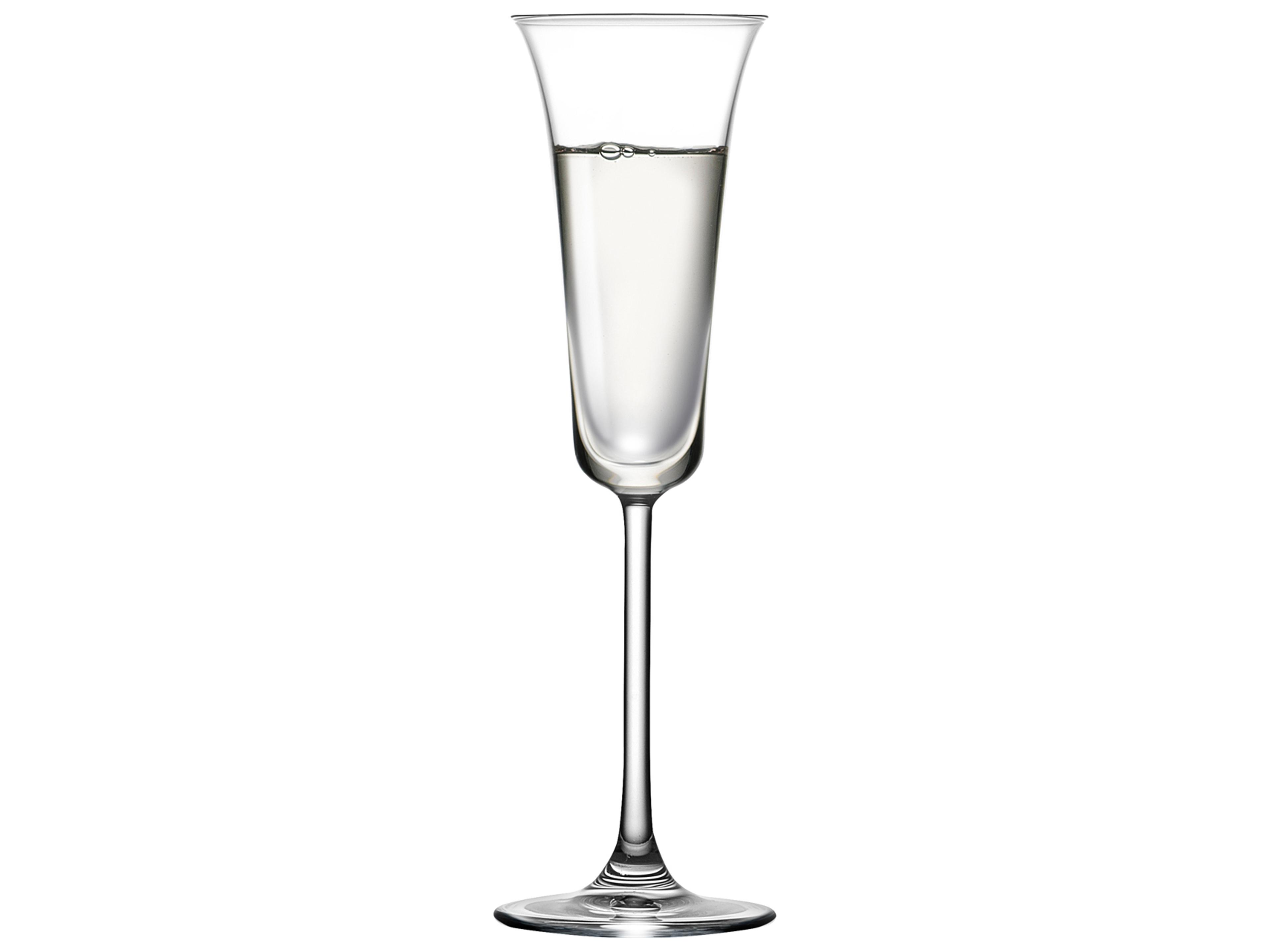 NUDE Vintage Clear Grappa Glass Set of 2