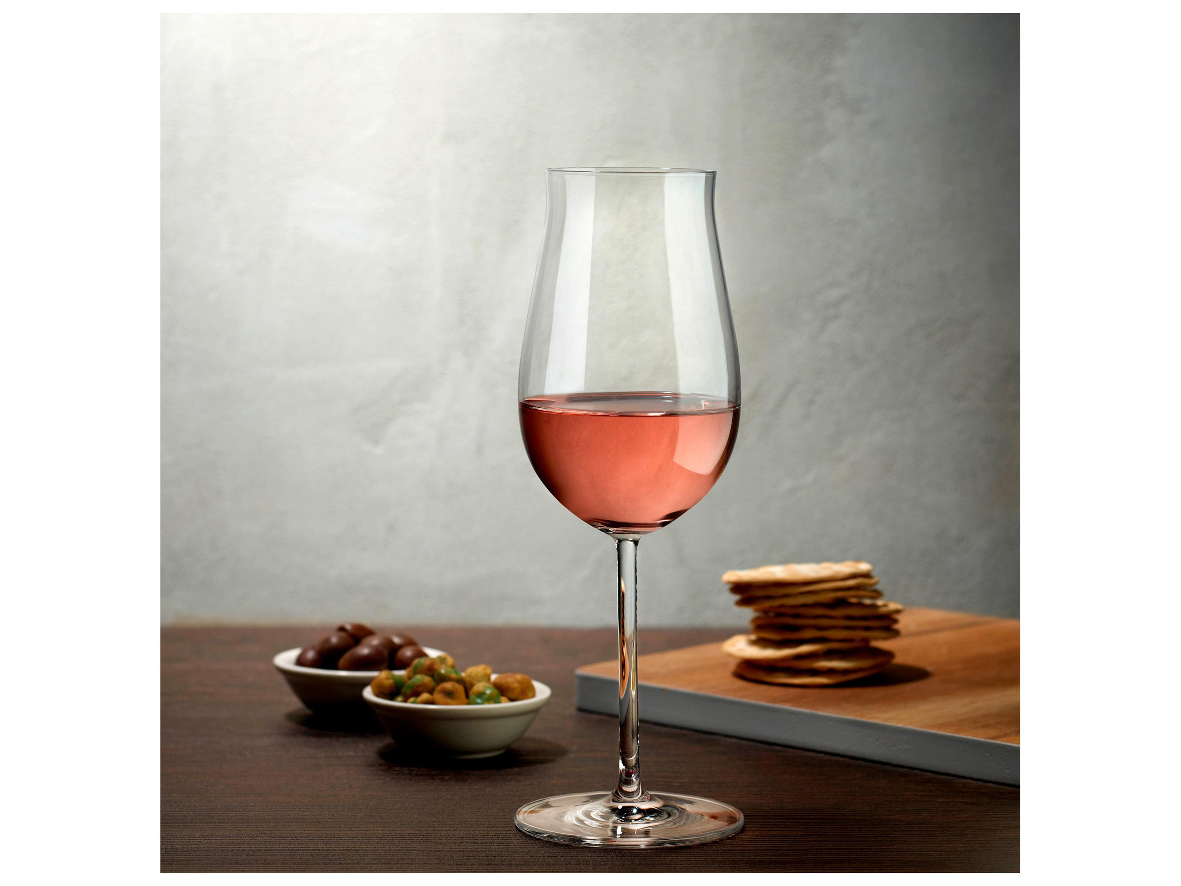 NUDE Vintage Clear Rose Wine Glass Set of 2