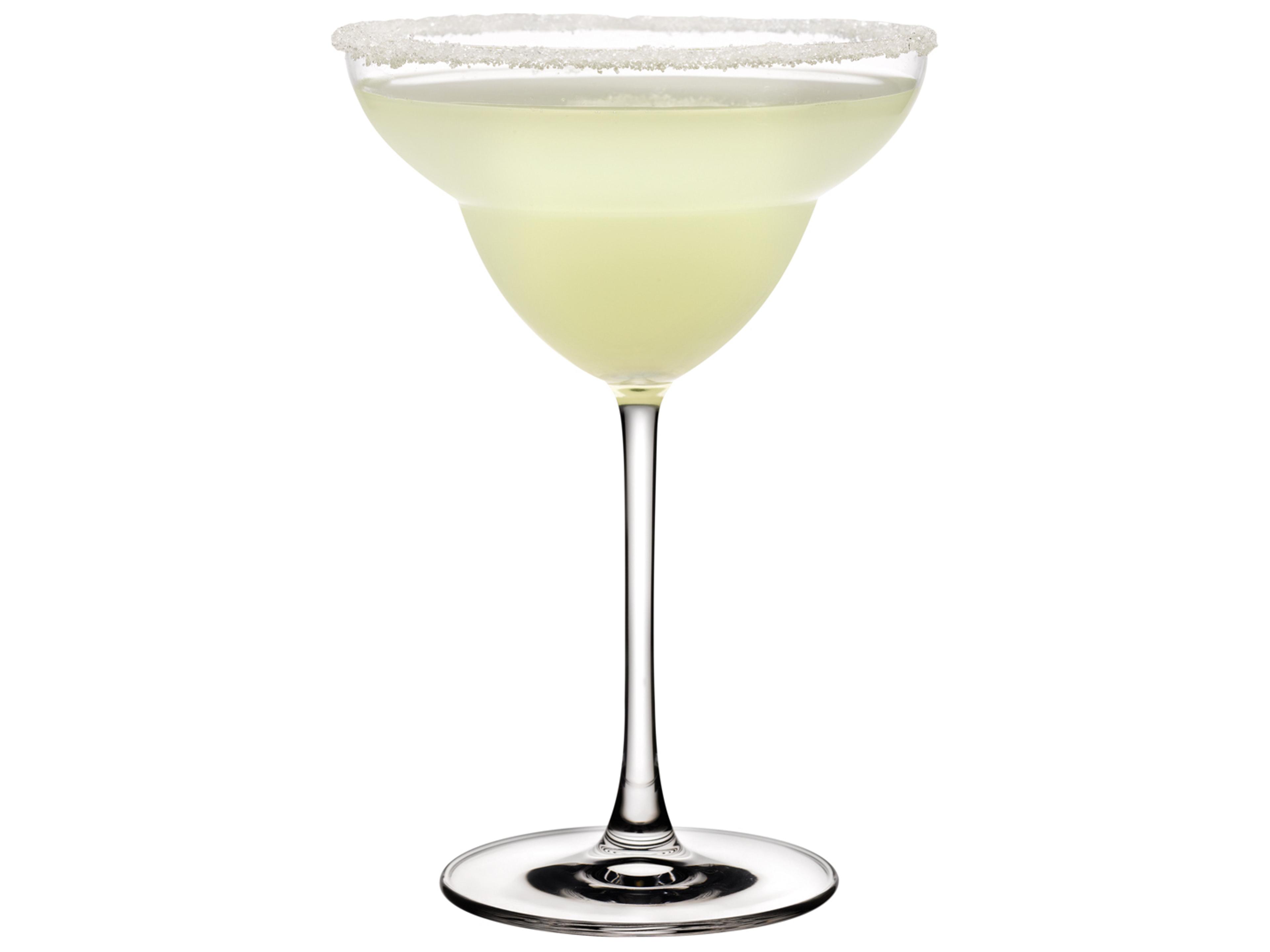 NUDE Vintage Clear Margarita Glass Set of 2