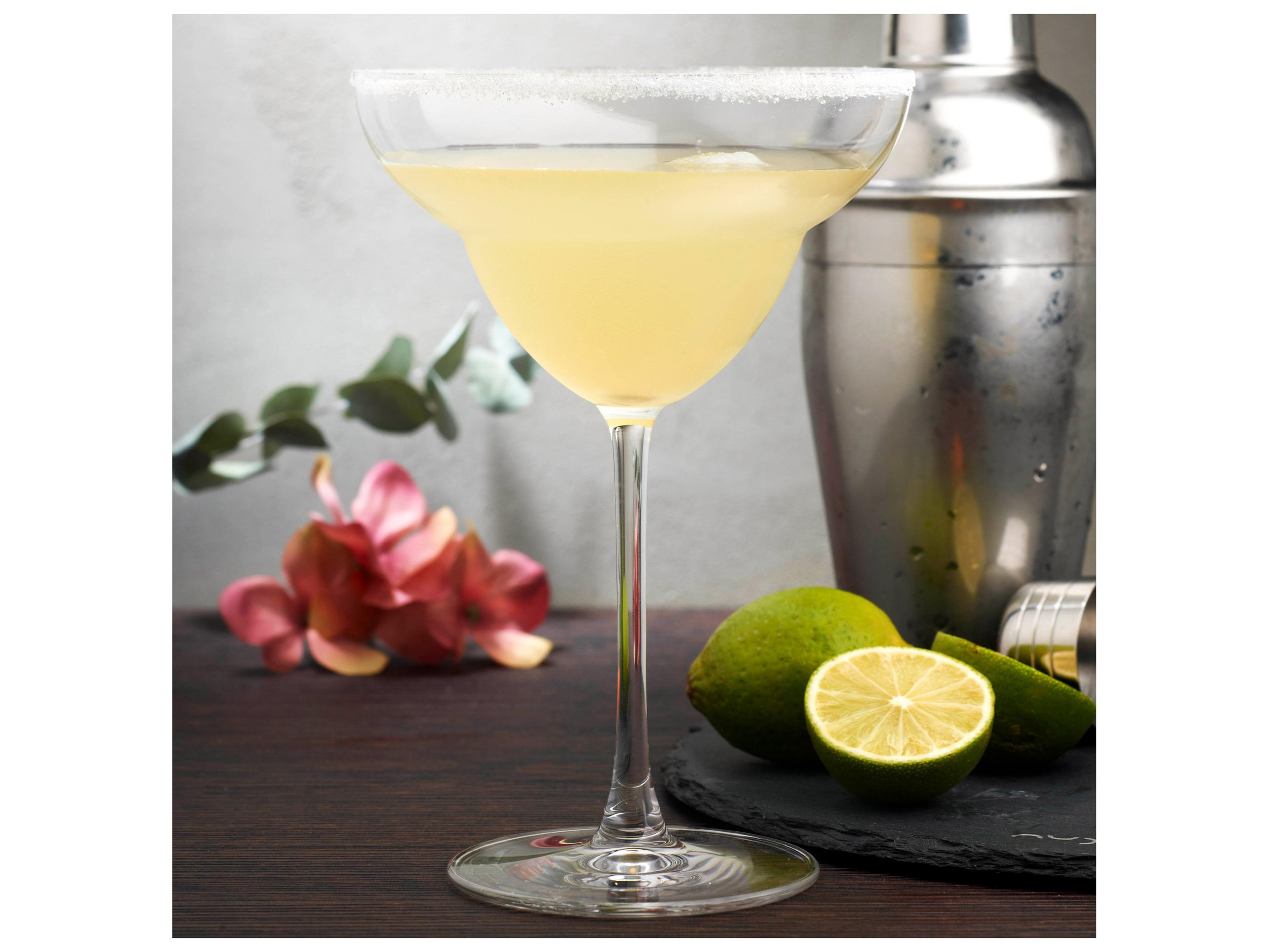 NUDE Vintage Clear Margarita Glass Set of 2