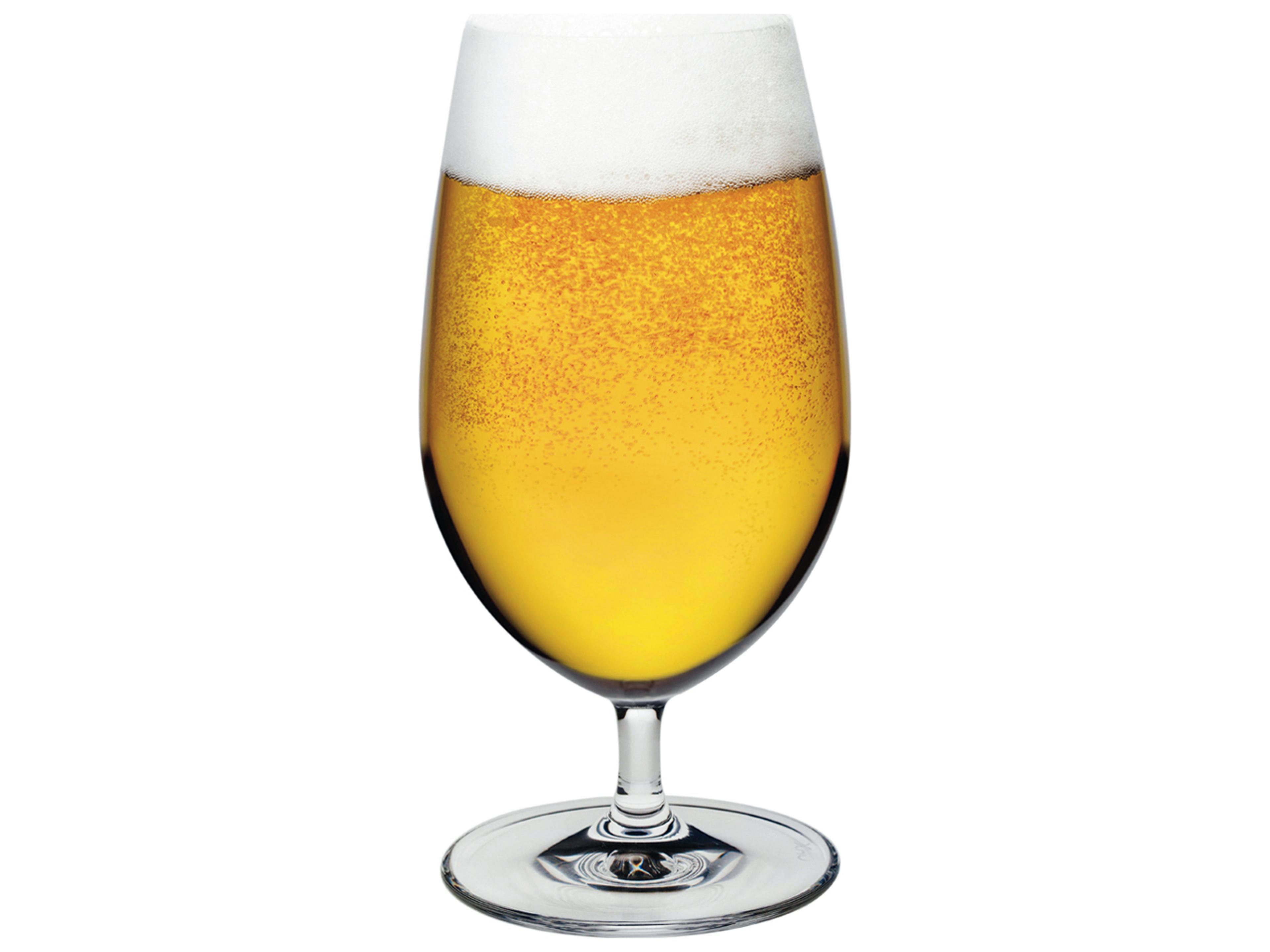 NUDE Vintage Clear Beer Glass Set of 2