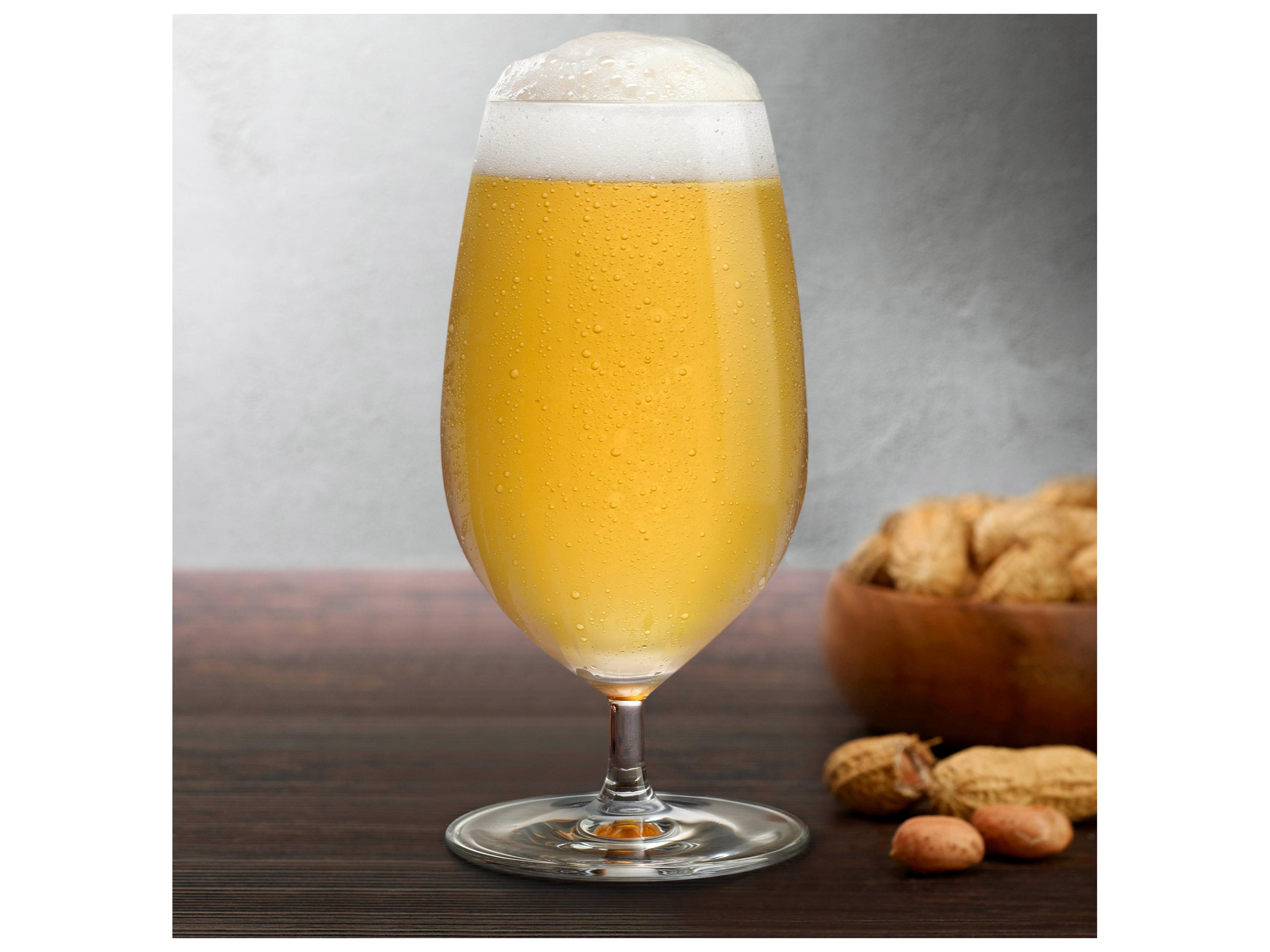 NUDE Vintage Clear Beer Glass Set of 2