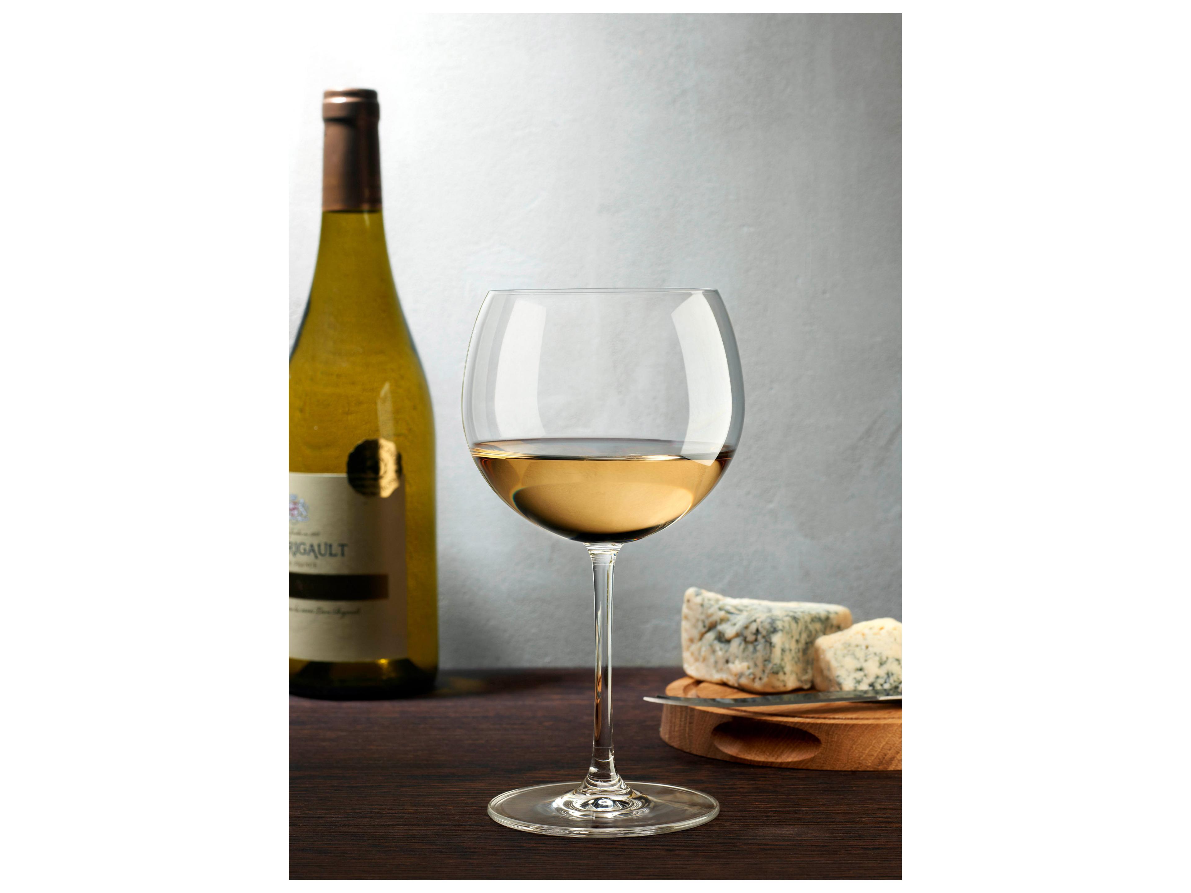 NUDE Vintage Clear Bourgogne Blanc Glass Set of 2