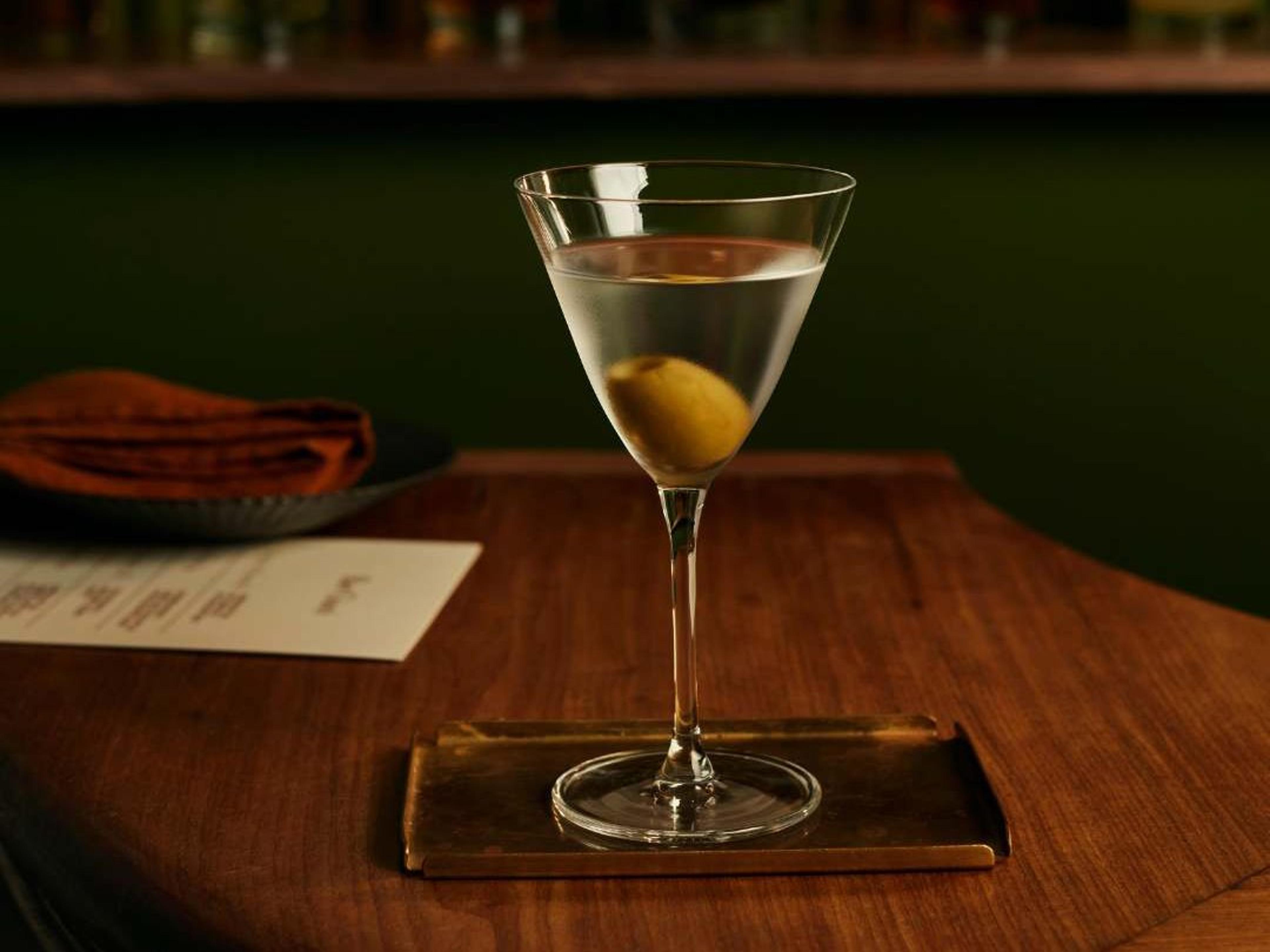 NUDE Bar Giani Clear Martini Glass Set of 2