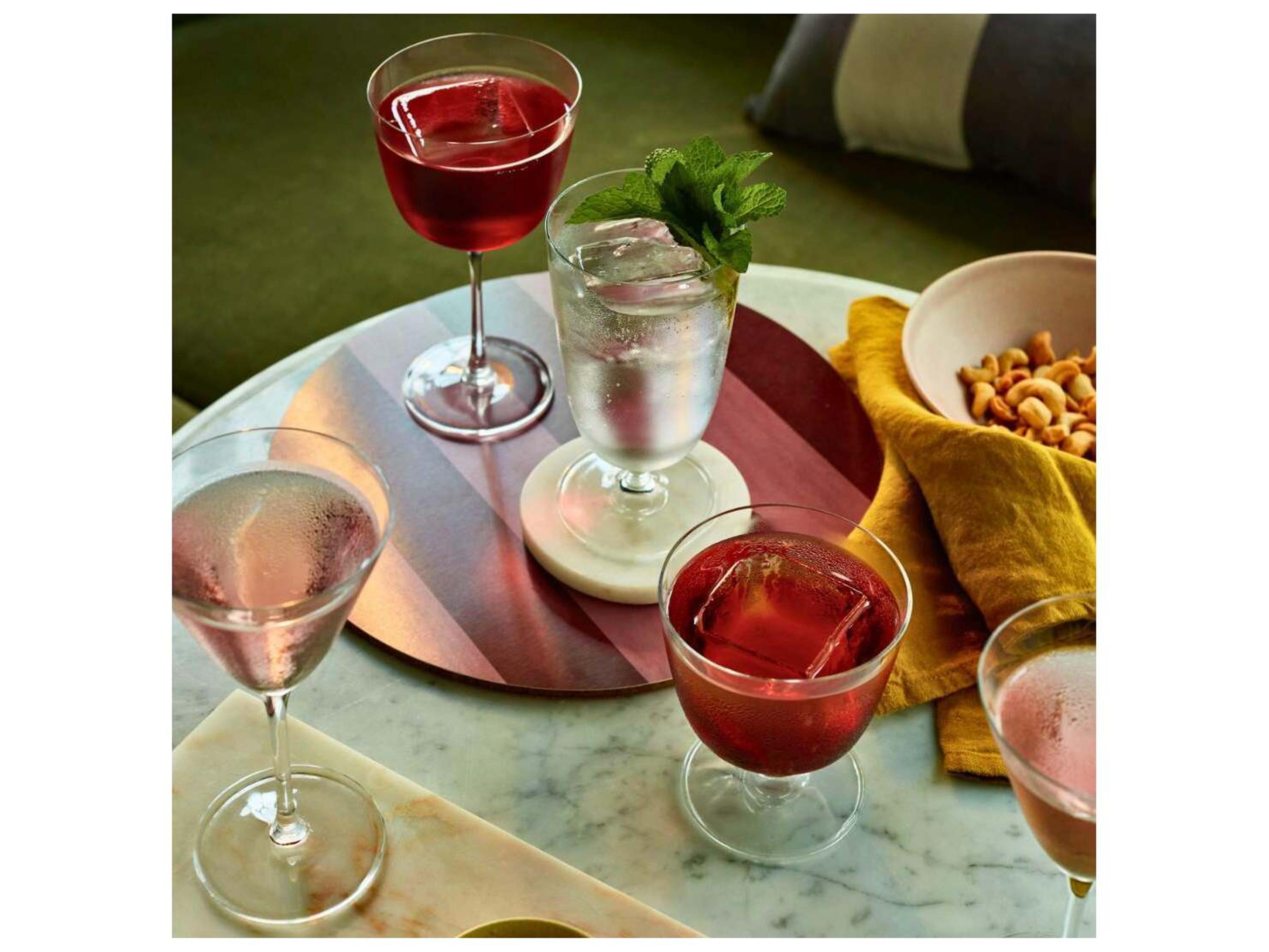 NUDE Bar Giani Clear Cocktail Glass Set of 4